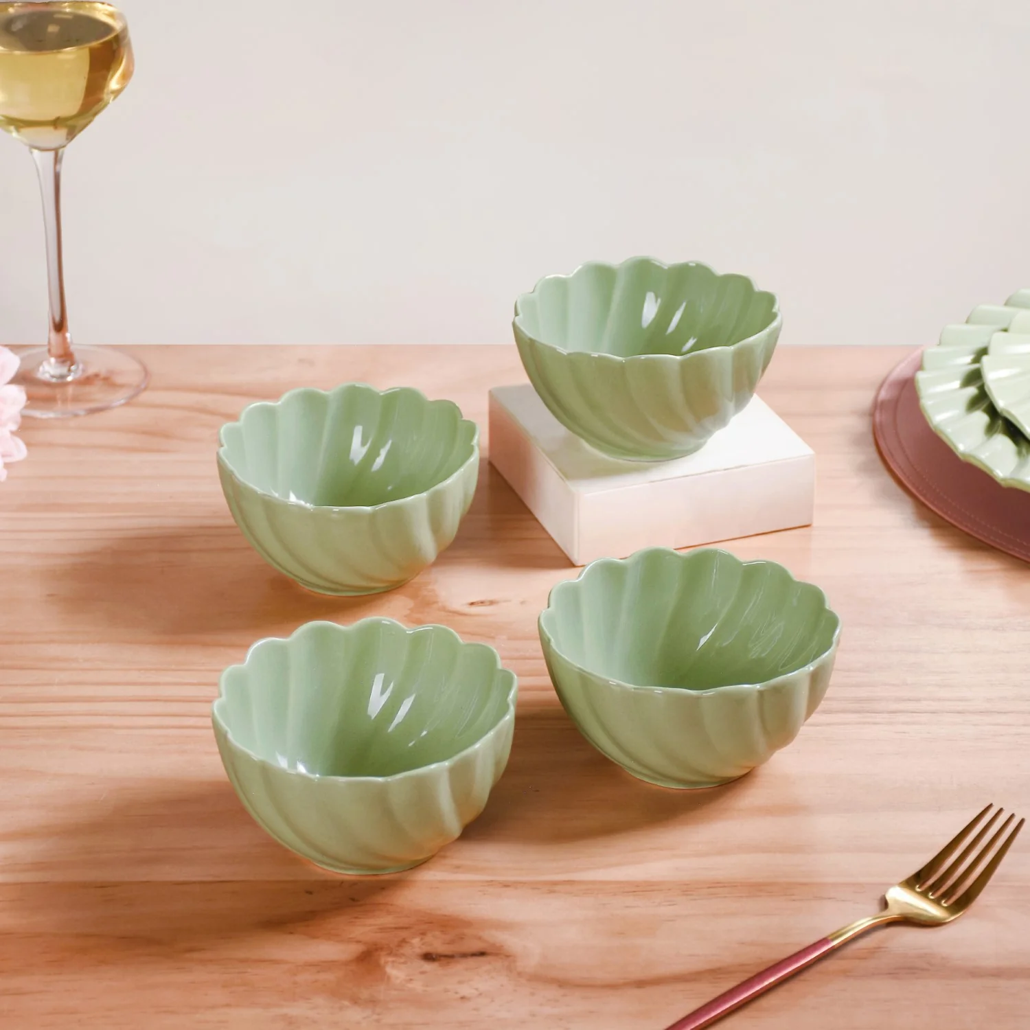 Lao Luxury Ceramic Side Bowls Set Of 4 300ml - Image 9