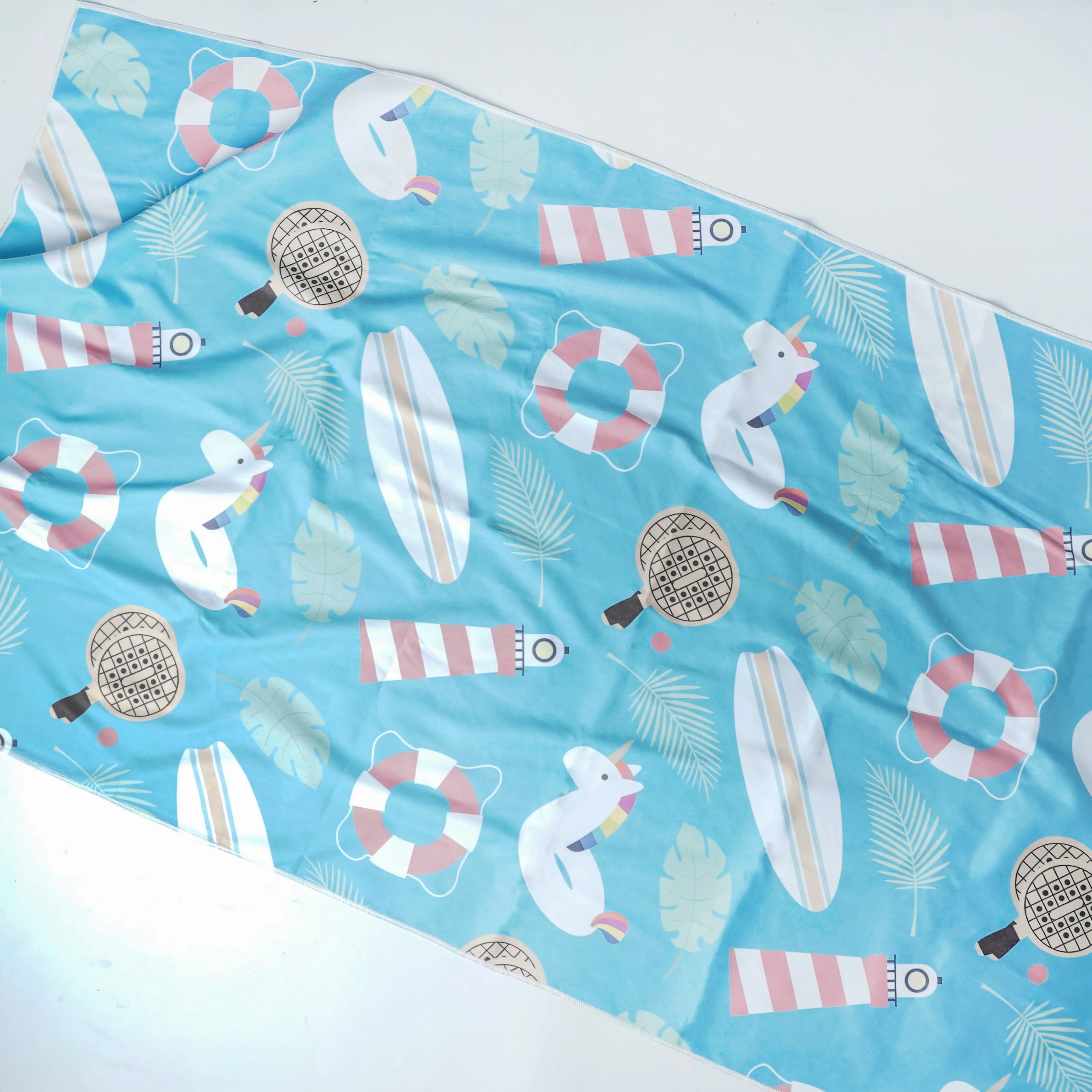 Large Beach Towel Blue - Image 2