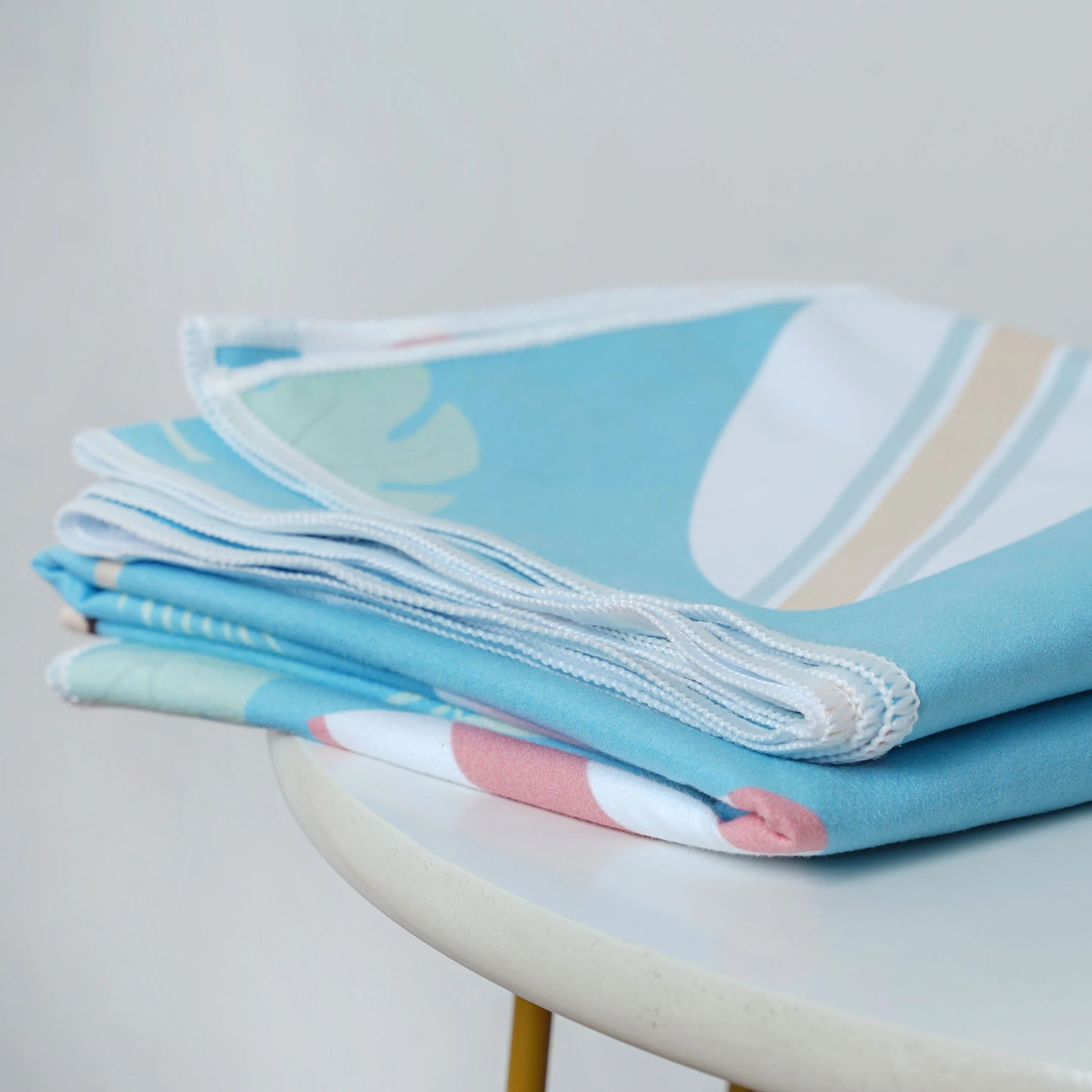 Large Beach Towel Blue - Image 4