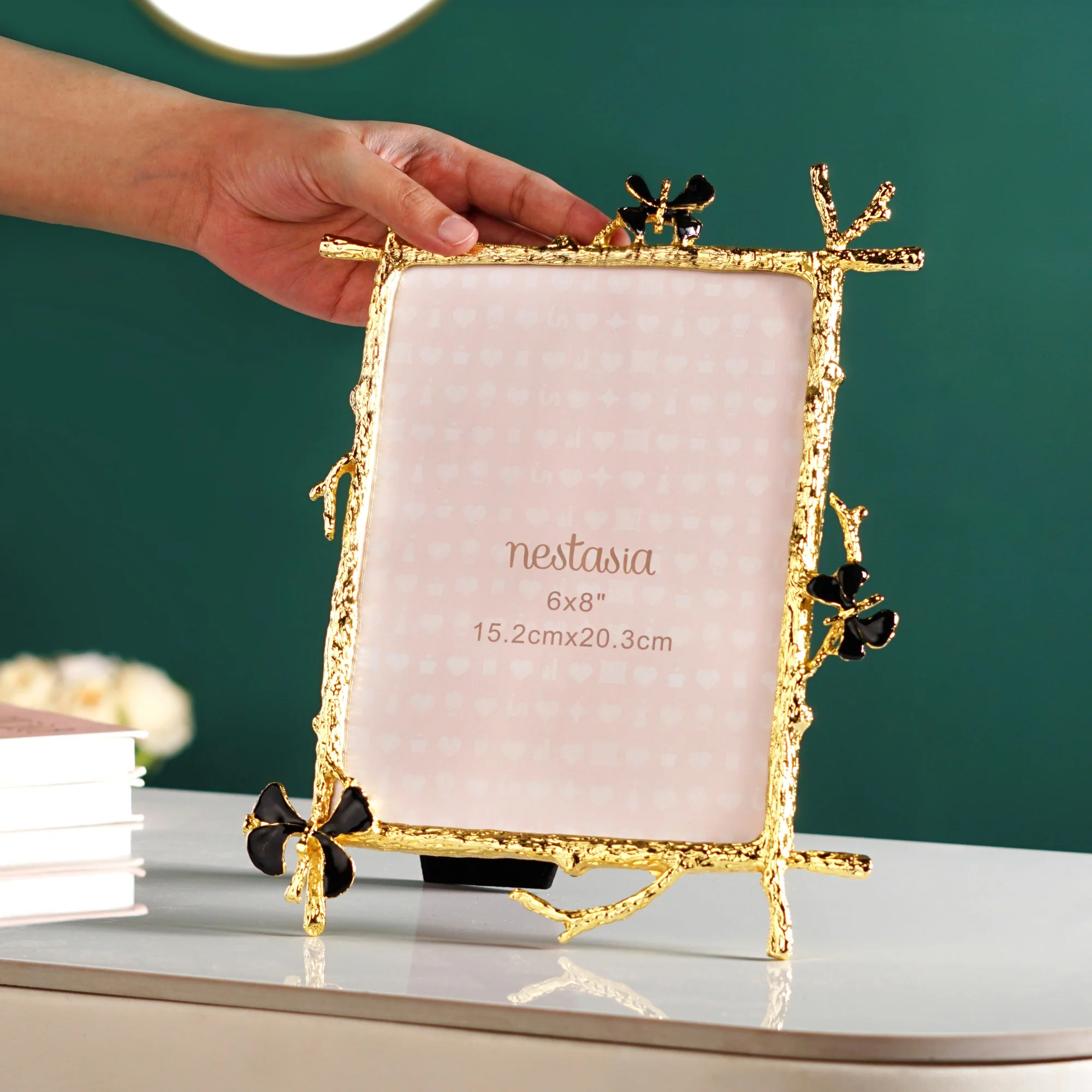Large Black Gold Art Photo Frame 15x20cm - Image 3