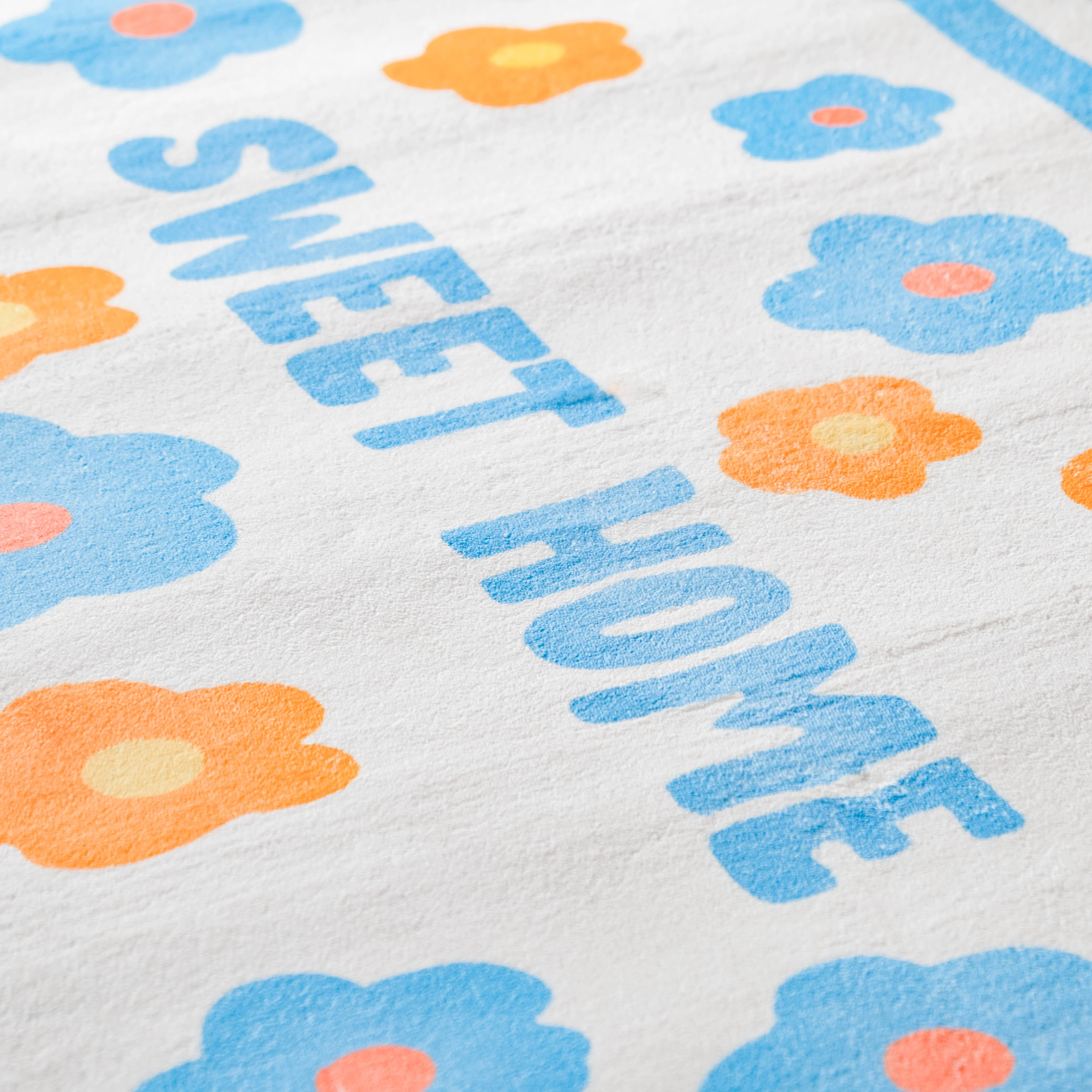 Large Blue Flower Floor Runner - Image 3