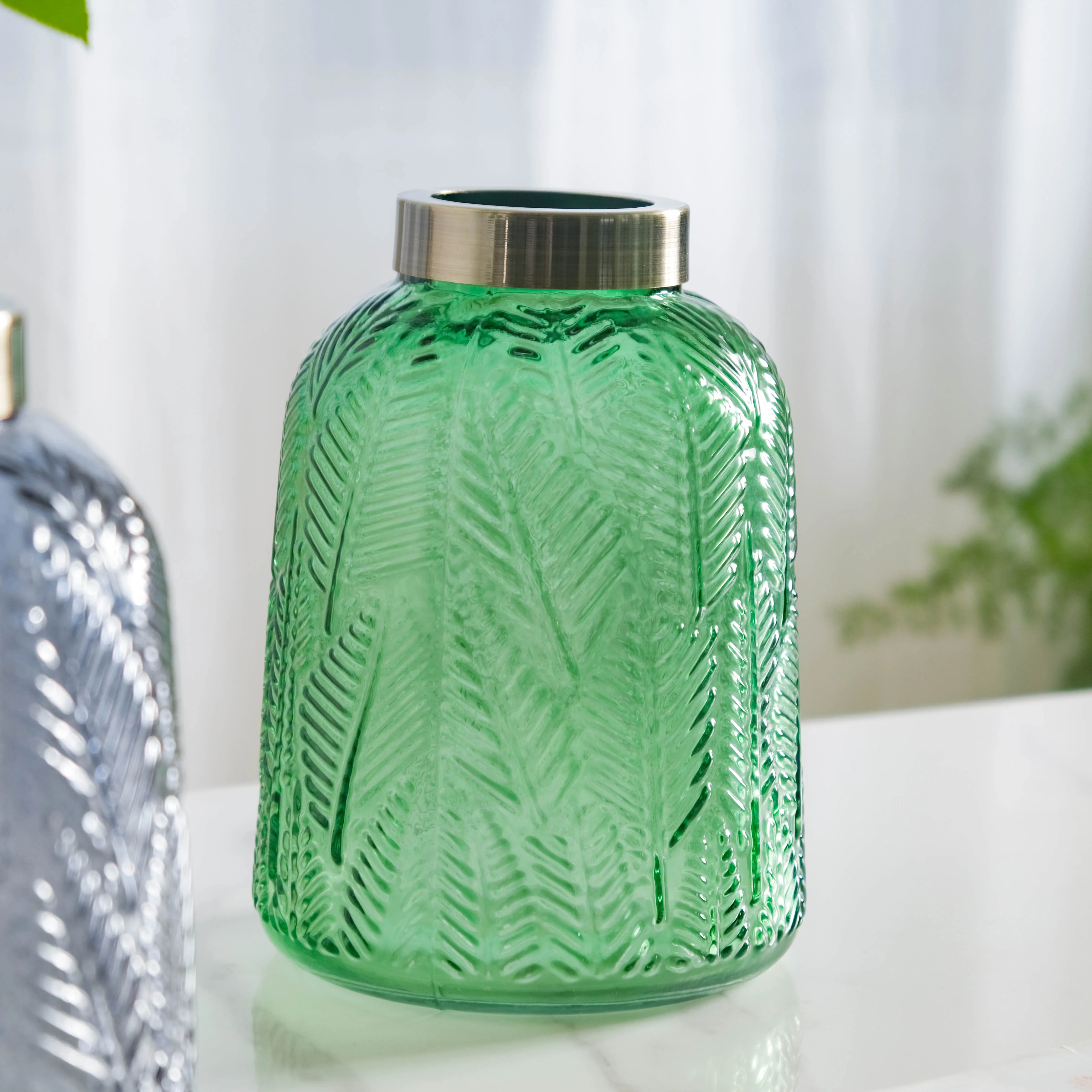 Large Bottle Glass Vase - Image 5
