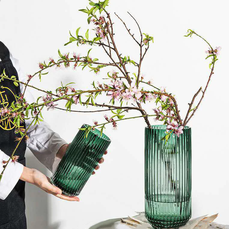 Large Glass Tube Vase - Image 5