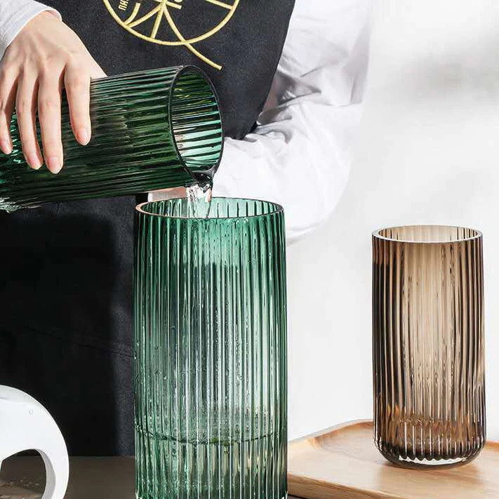 Large Glass Tube Vase - Image 8