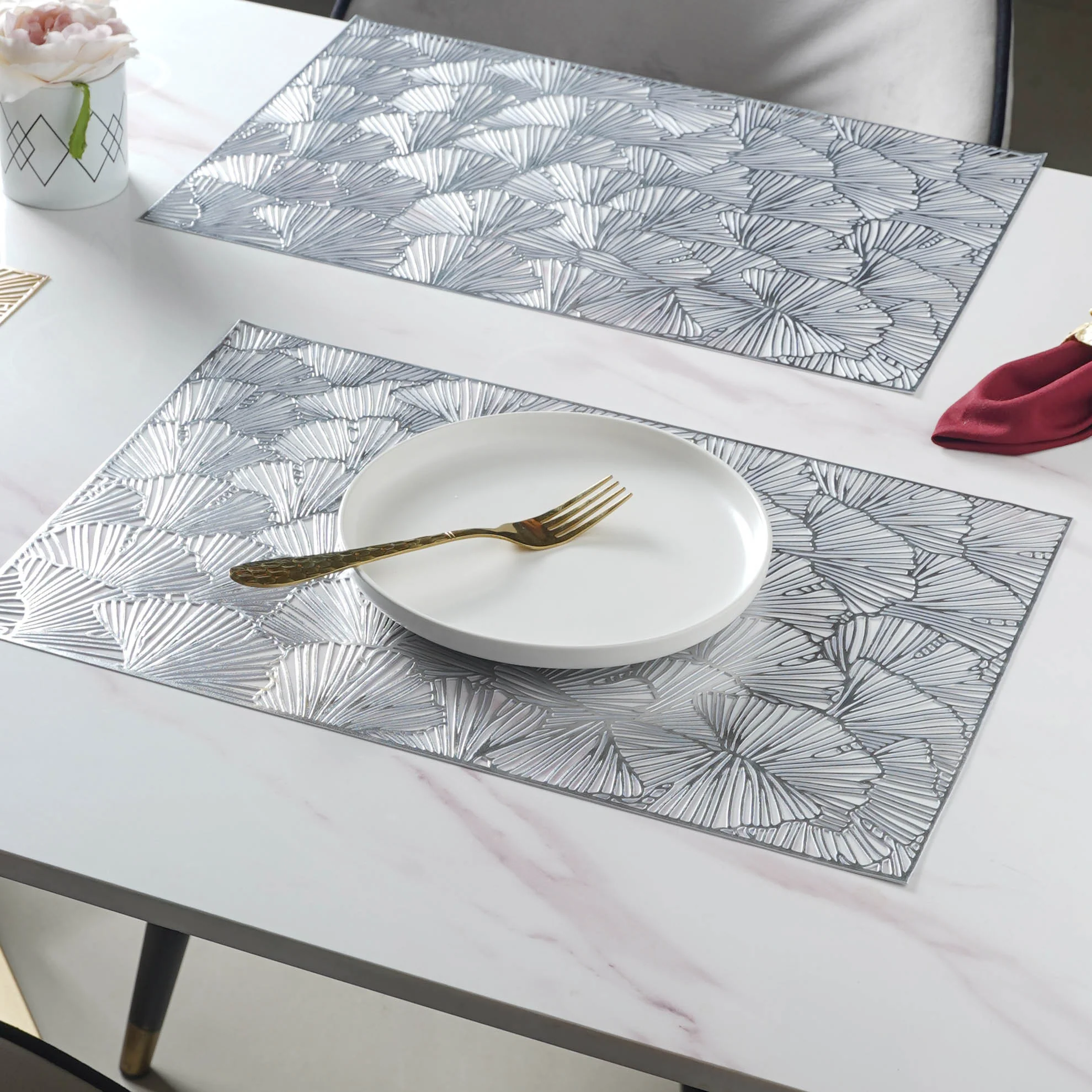 Large PVC Table Mat Set of 2 - Image 2