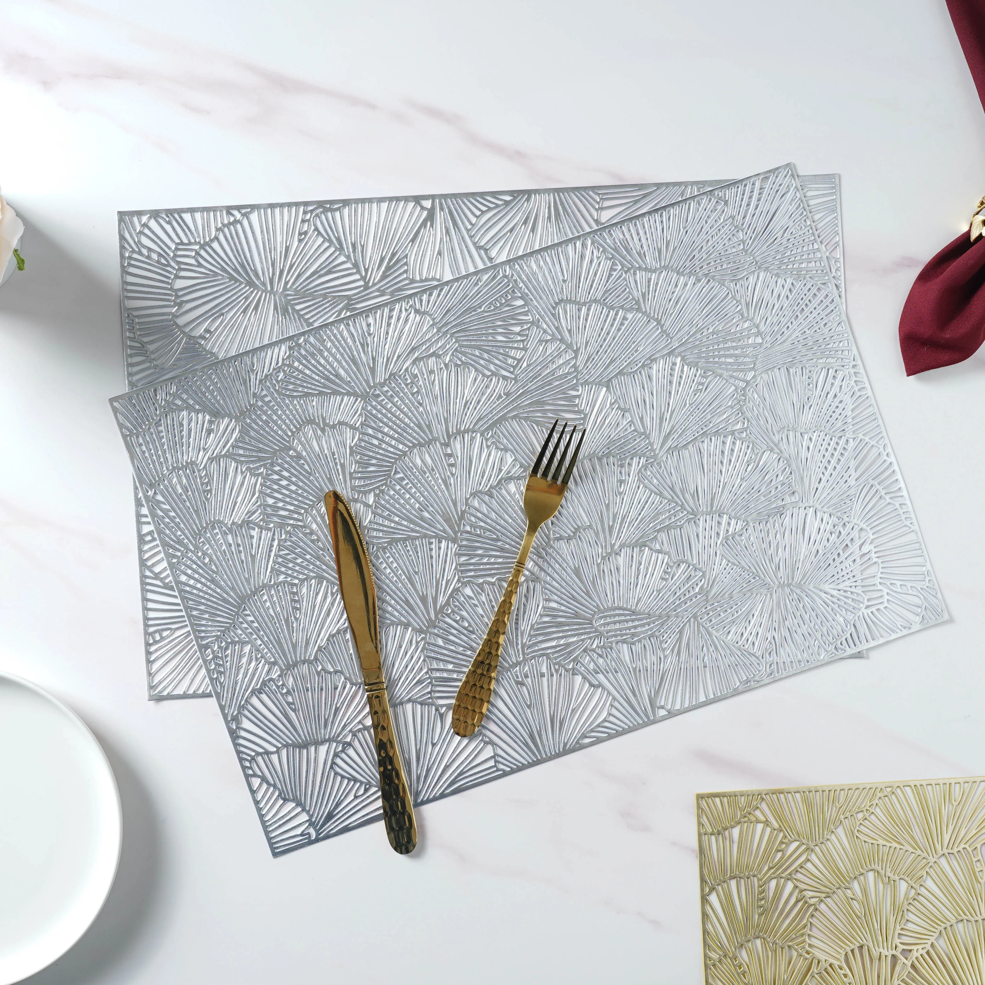 Large PVC Table Mat Set of 2 - Image 4