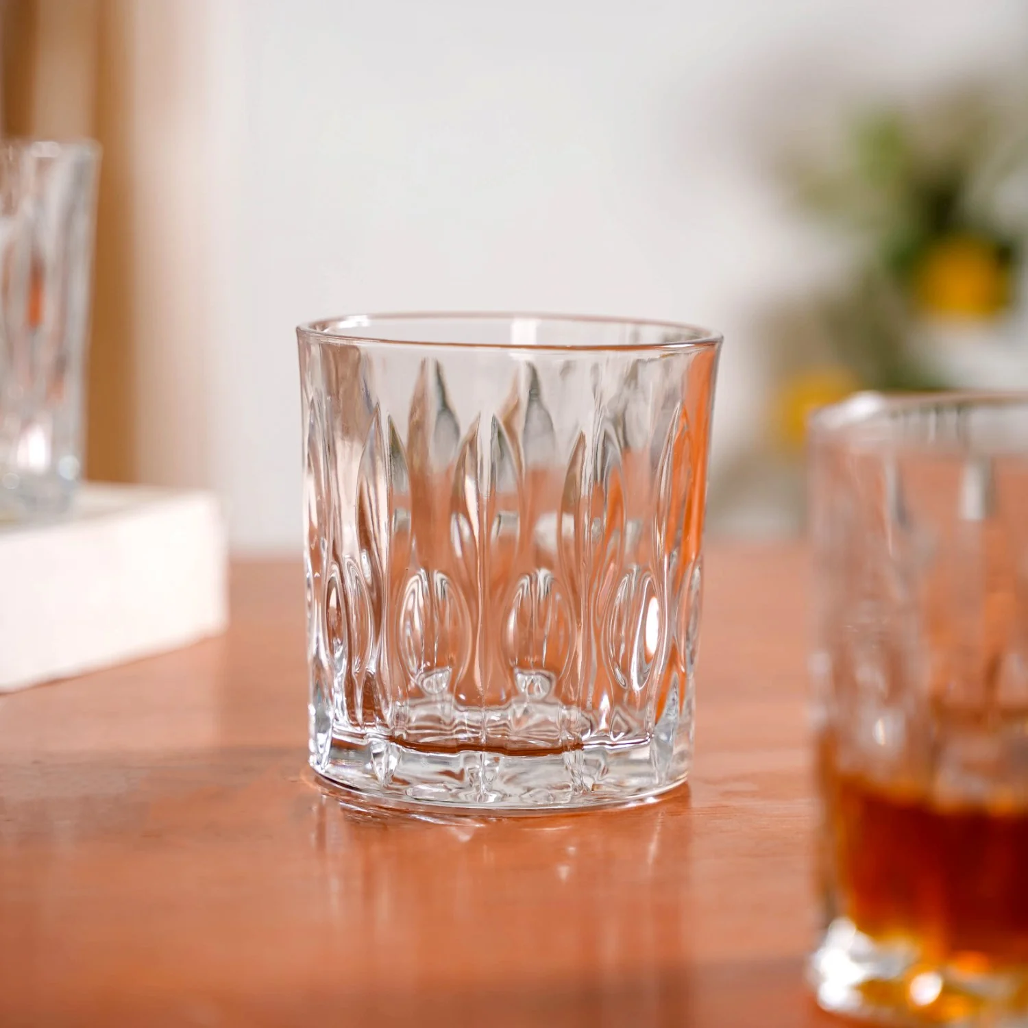 Large Set Of 6 Textured Luxe Whiskey Glass 310ml - Image 8