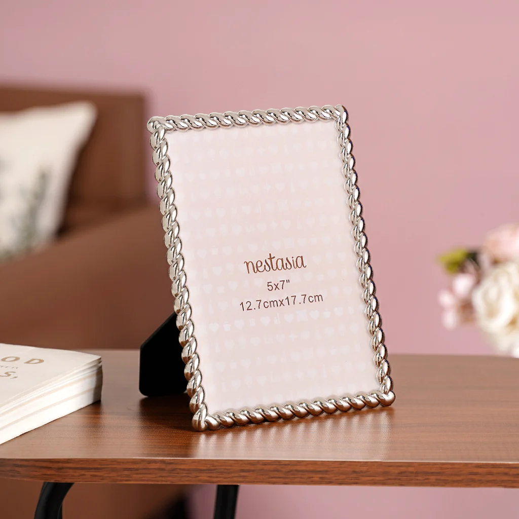 Large Silver Gloss Modern Picture Frame 13x18cm - Image 8