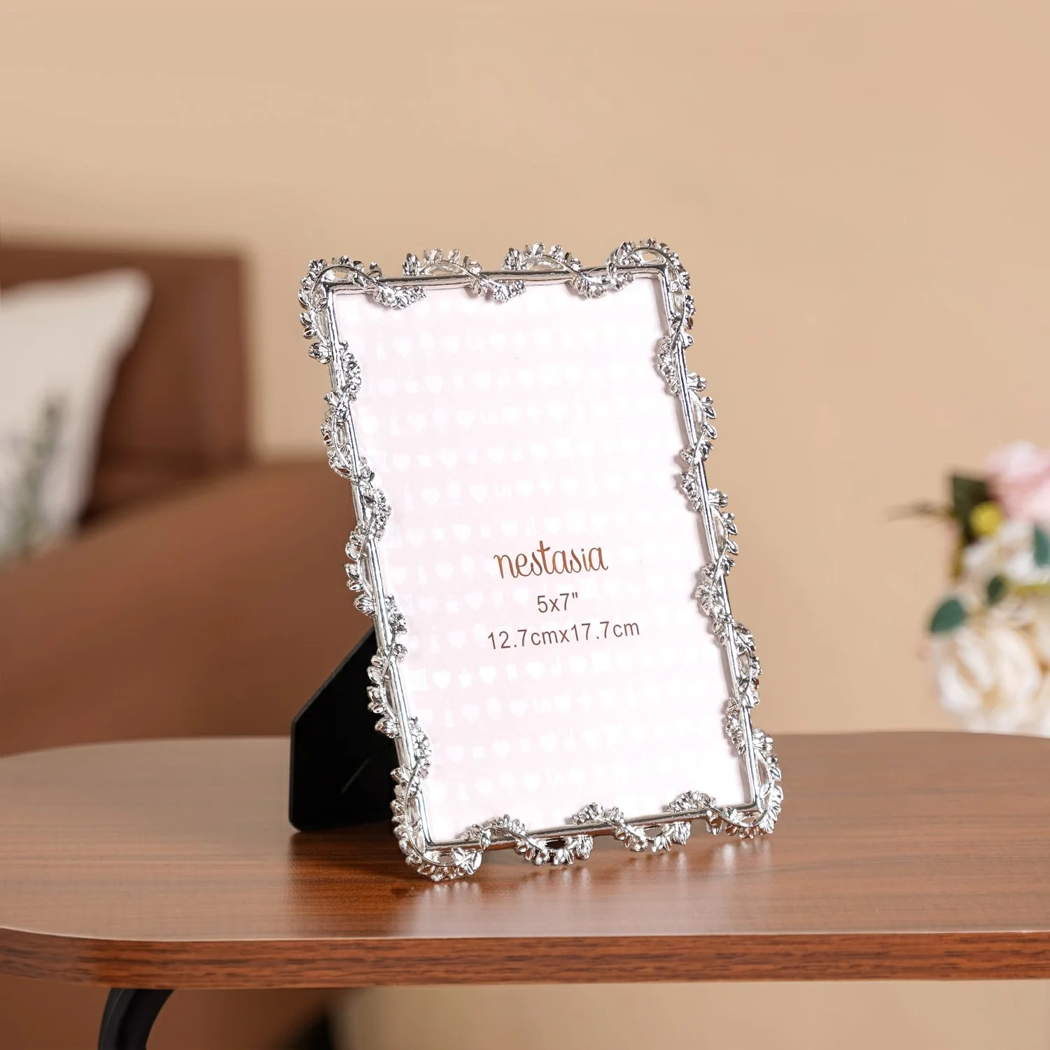 Large Silver Winding Leaf Picture Frame 13x18cm - Image 8