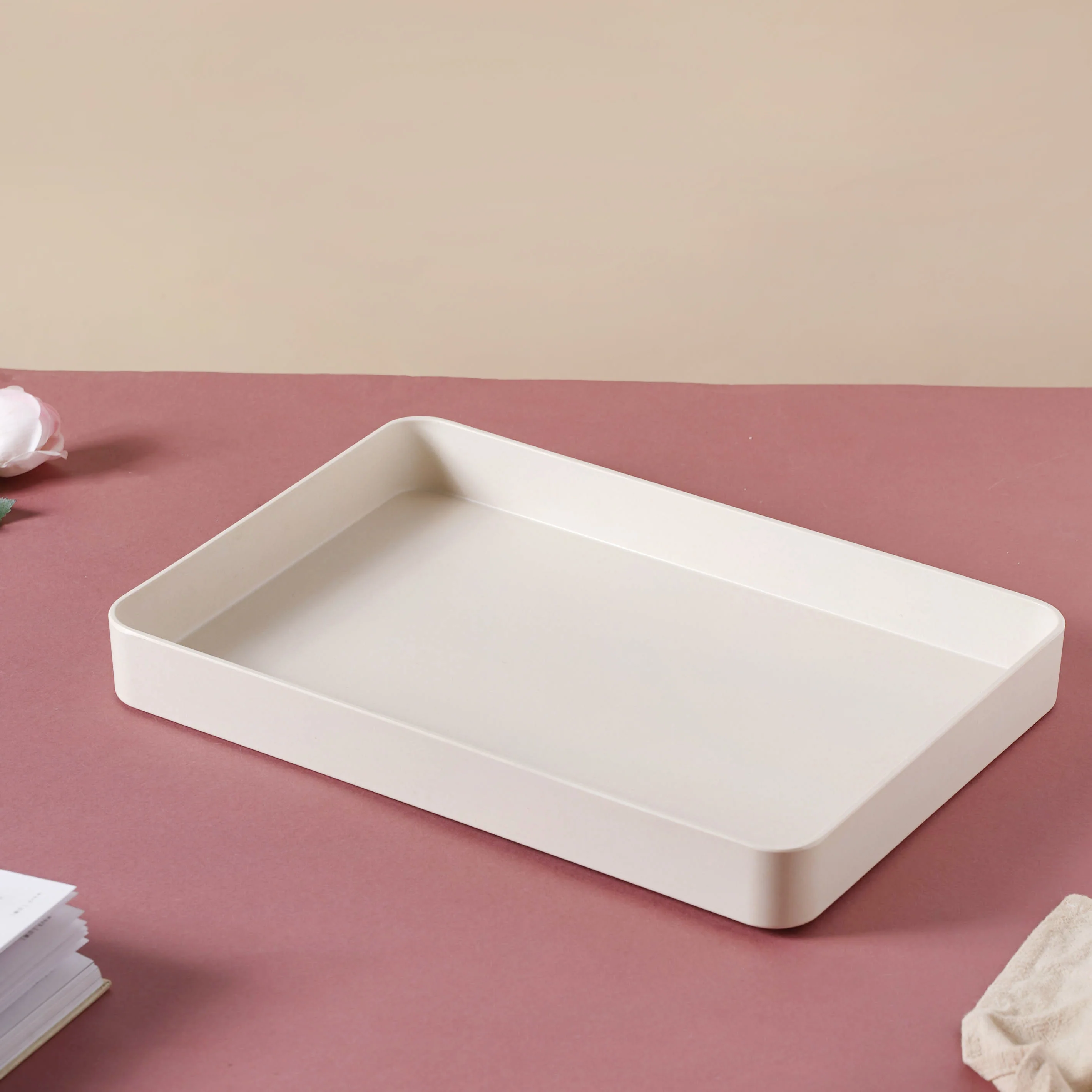 Large White Tray - Image 3