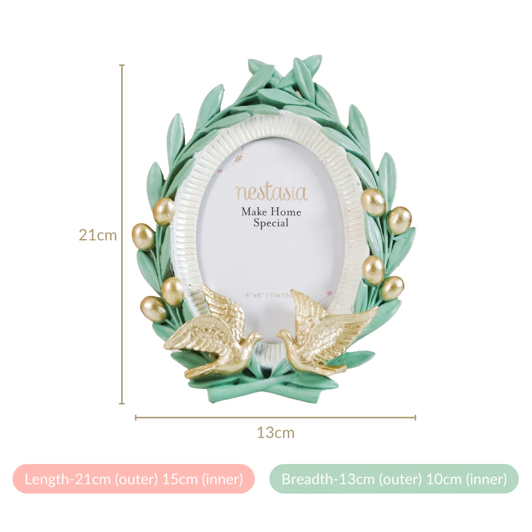 Laurel Branch With Doves Photo Frame 8"x5" - Image 6