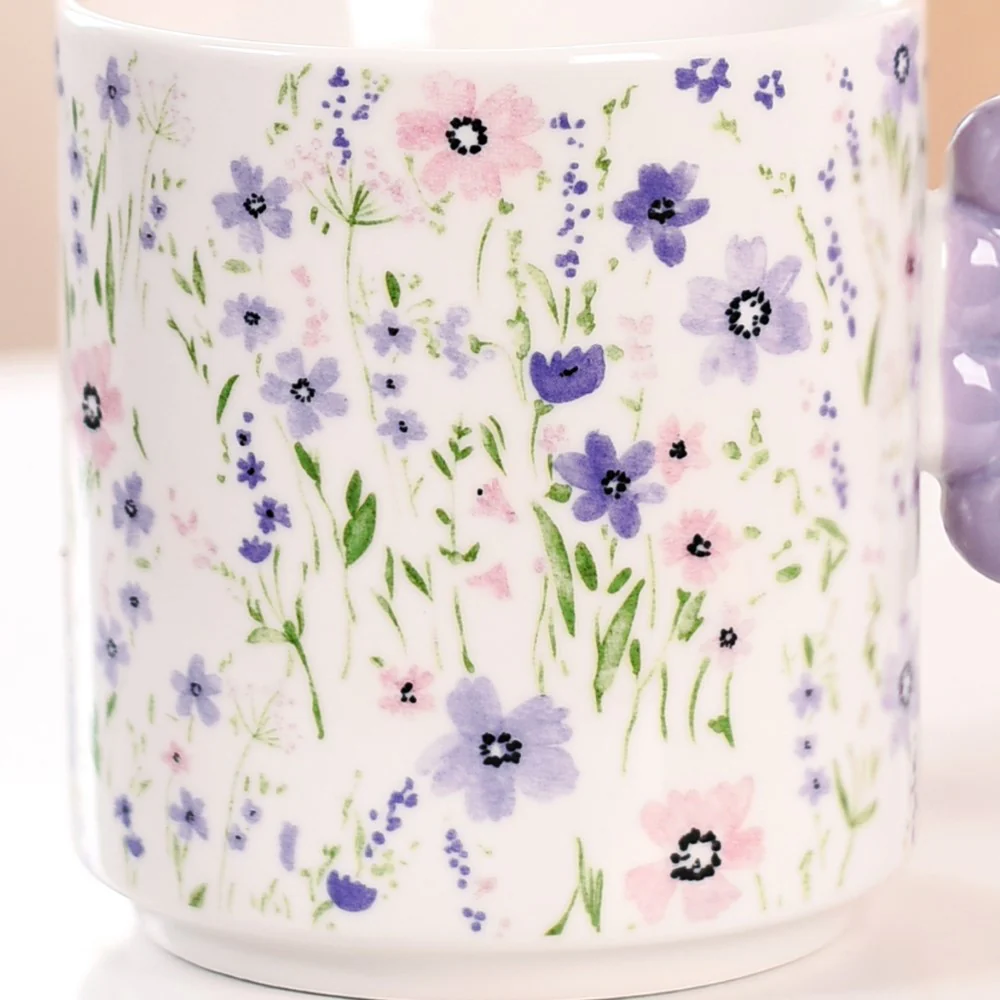 Lavender Blues Ceramic Coffee Mug Set Of 4 450ml - Image 7