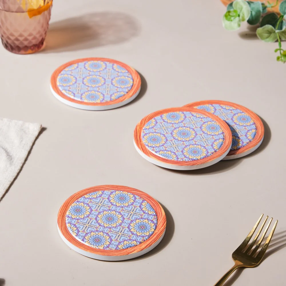 Lavender Ceramic Coaster Set of 4 - Image 3