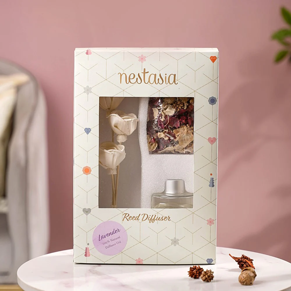 Lavender Fragrance Diffuser And Potpourri Gift Box Set Of 3 - Image 2