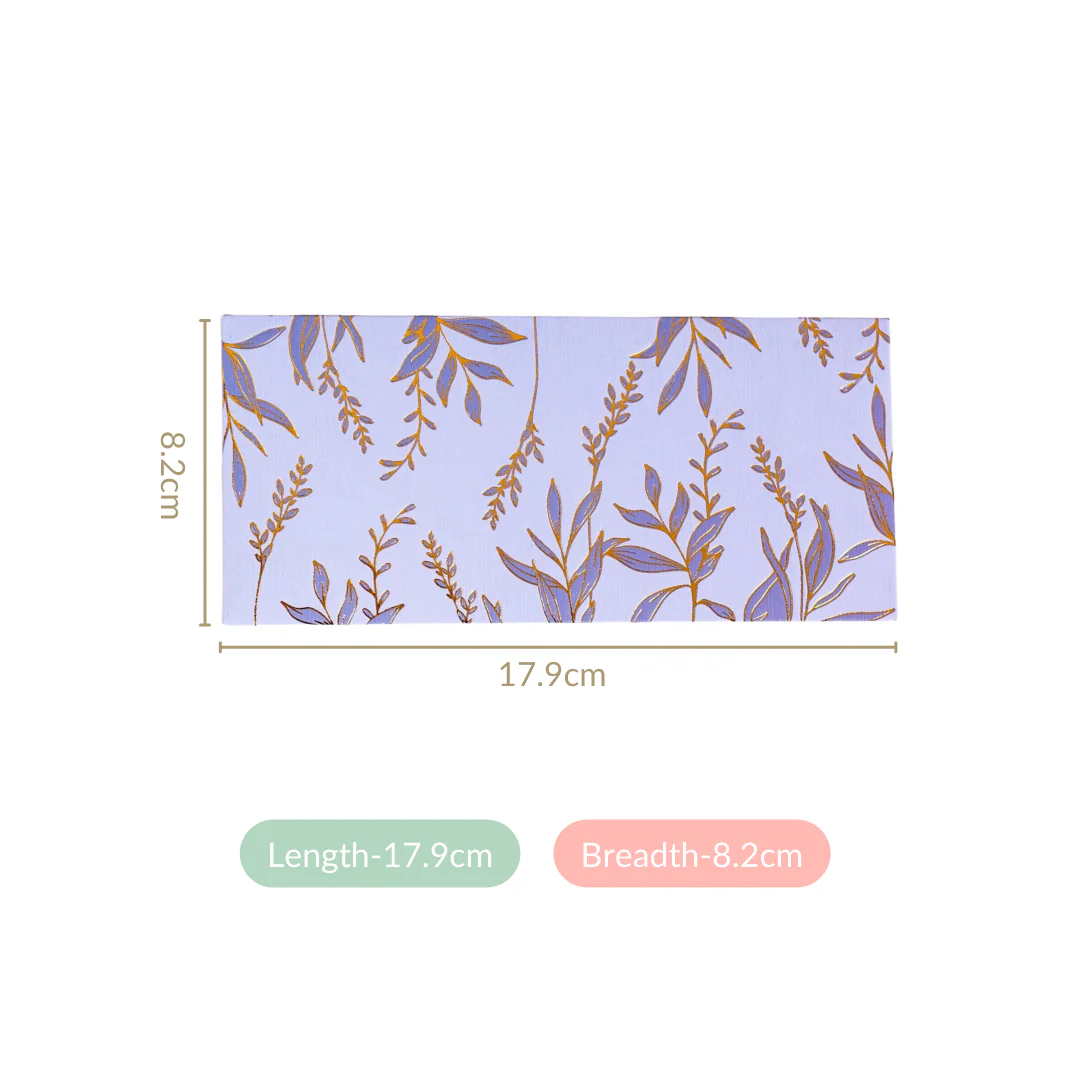 Lavender Leaf Paper Money Envelope For Weddings Set Of 12 - Image 4
