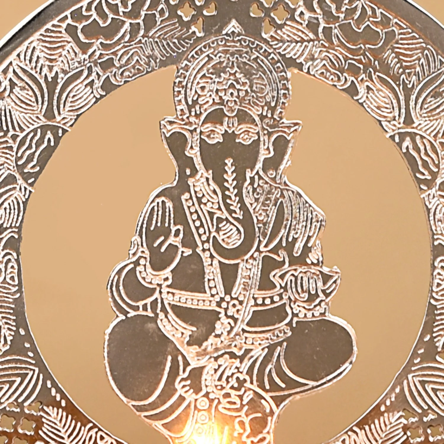 Laxmi Ganesh Metal Tealight Candle Holder Set Of 2 - Image 9