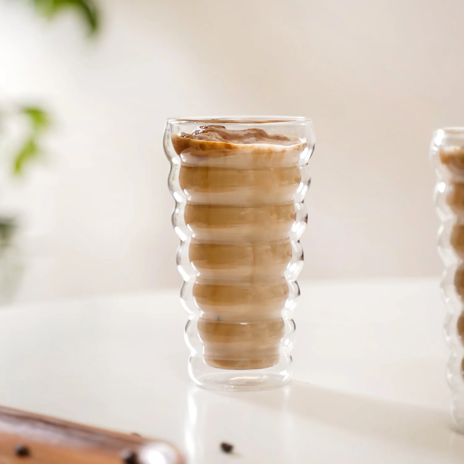 Layered Tall Double Wall Drinking Glass Set Of 2 375ml - Image 7