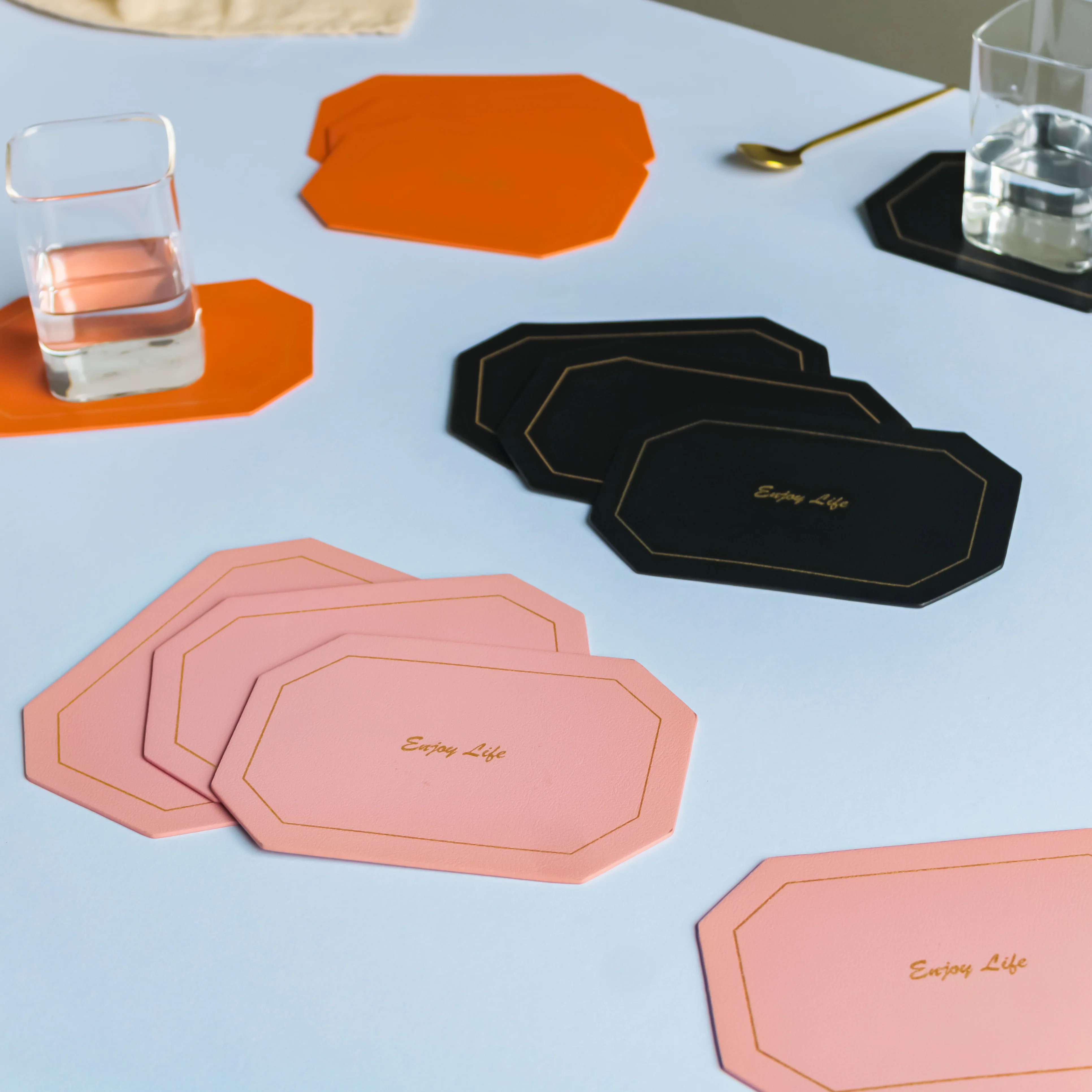 Leather Coaster Set of 4 - Image 10