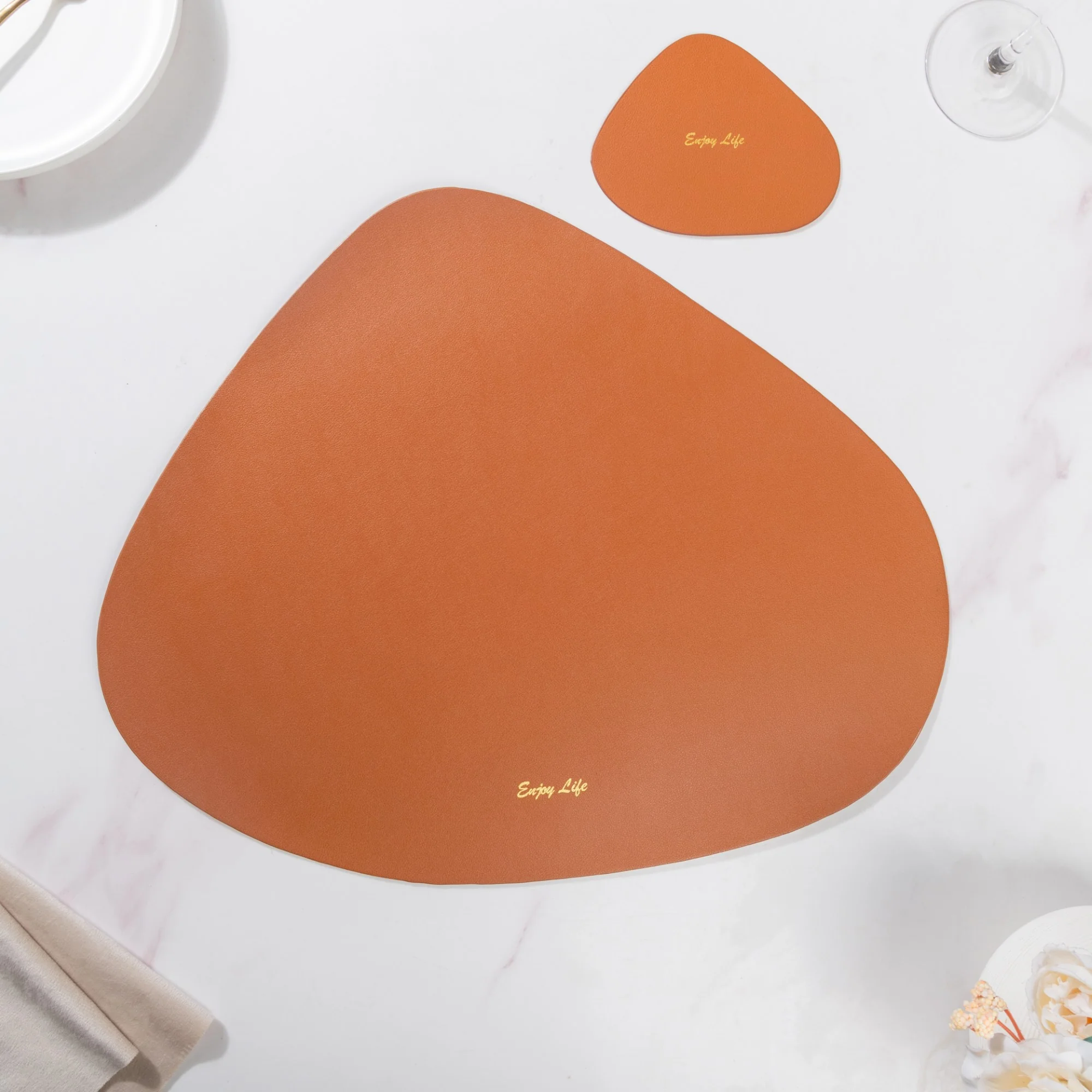 Leather Mat And Coaster Set - Image 5