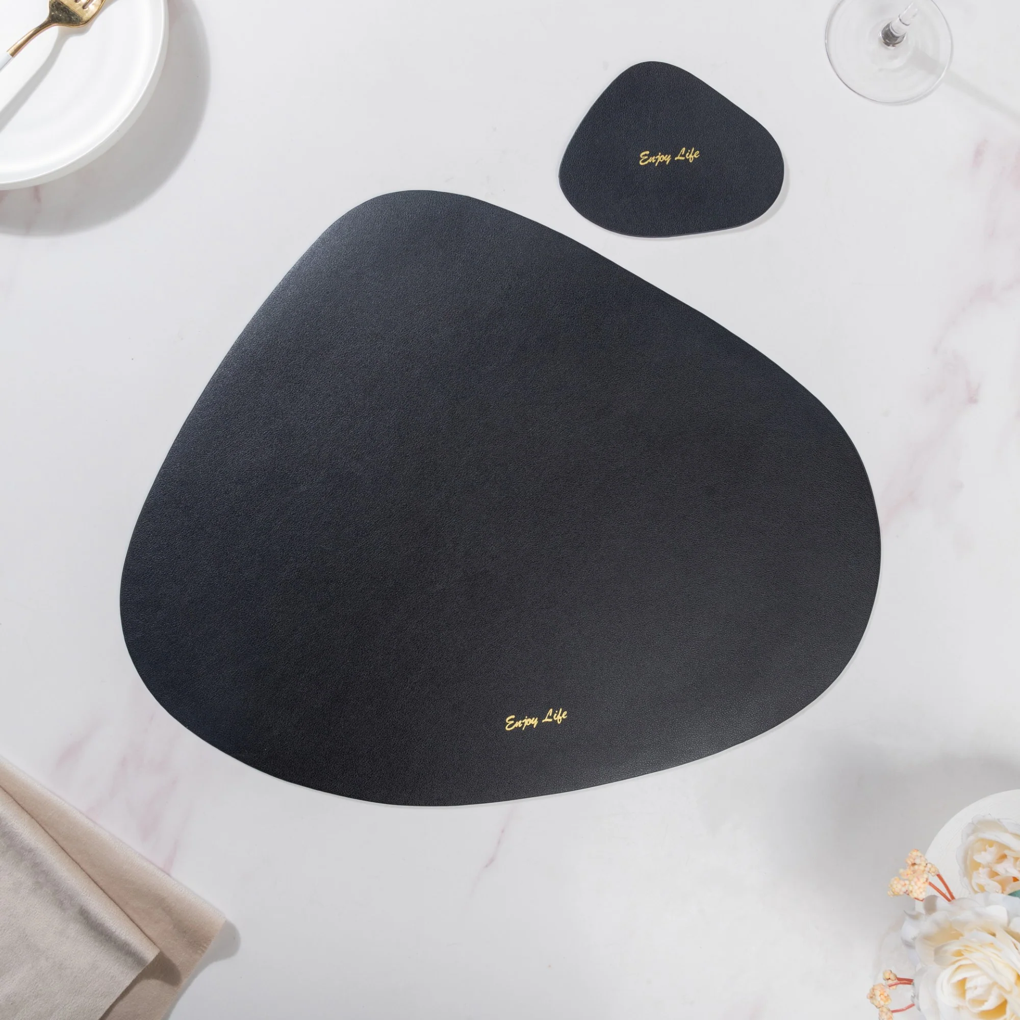 Leather Mat And Coaster Set - Image 8