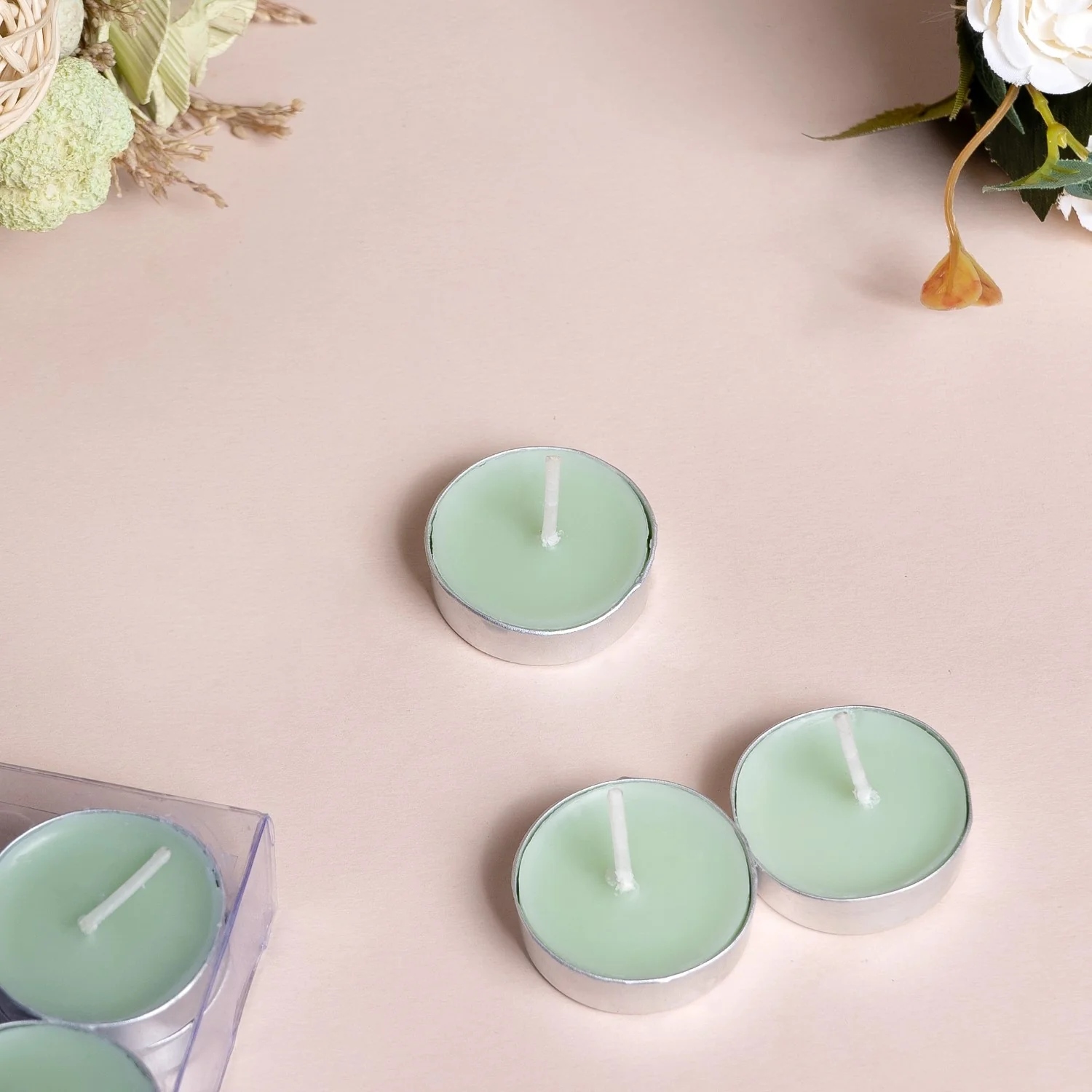 Lemon Mojito Aromatic Tealight Candles Set Of 30 - Image 7