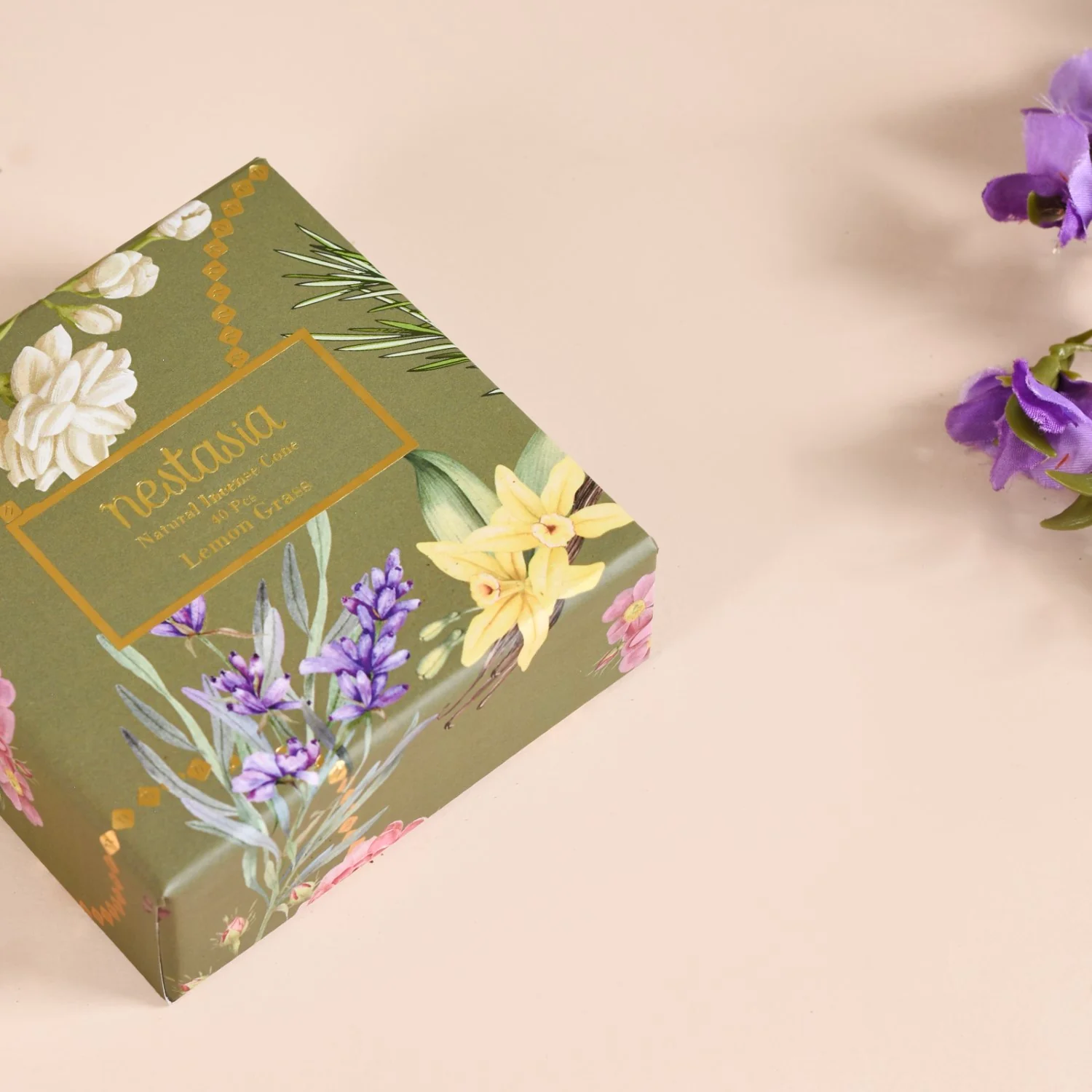 Lemongrass Aromatic Incense Cones Pack Of 40 - Image 5