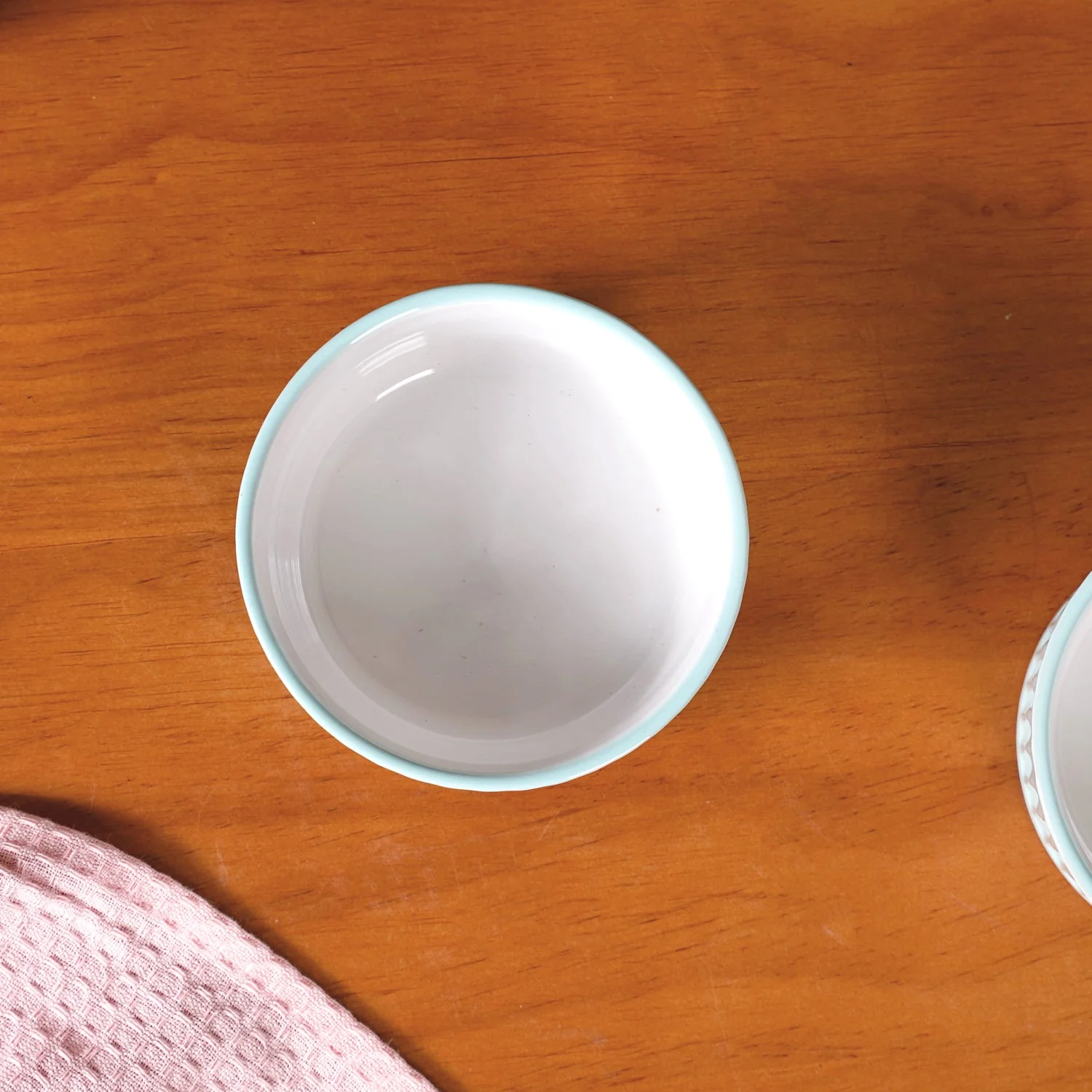 Light Blue Cresta Ceramic Snack Bowl Set Of 6 400ml - Image 7