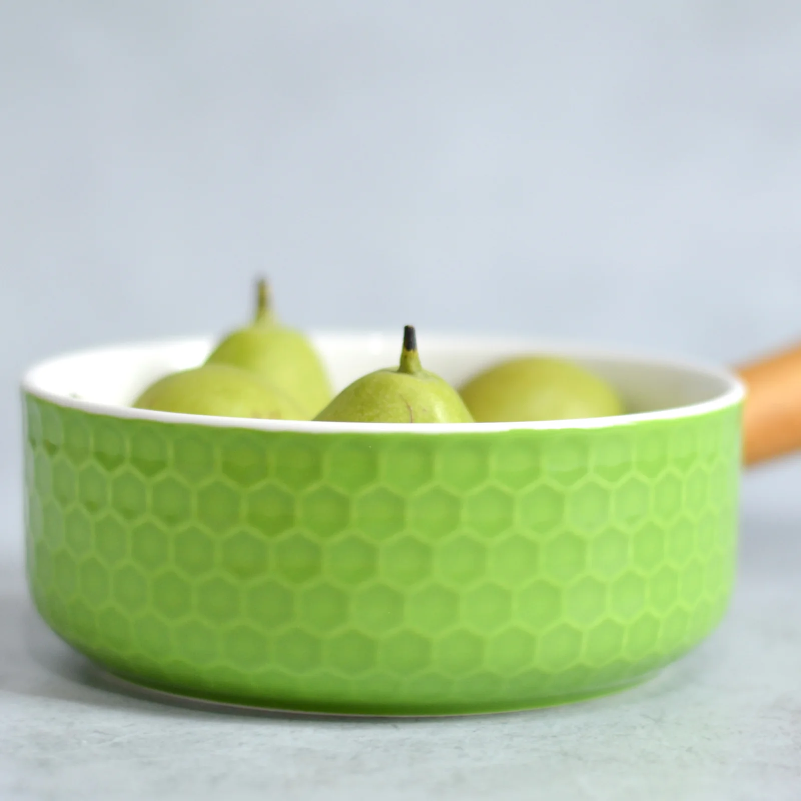 Light Green Bowl with Handle - Image 4
