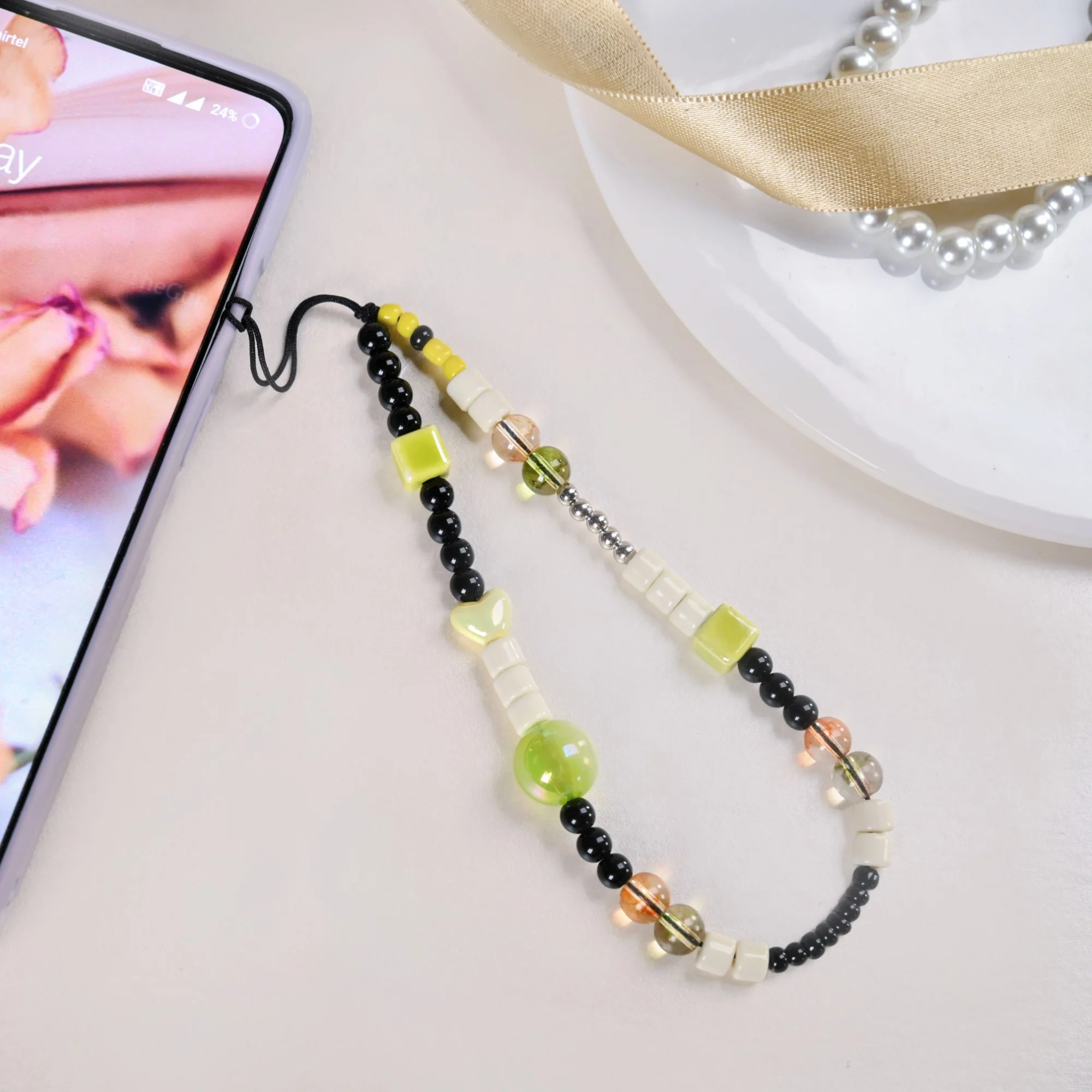 Lime Beam Phone Charm - Image 3
