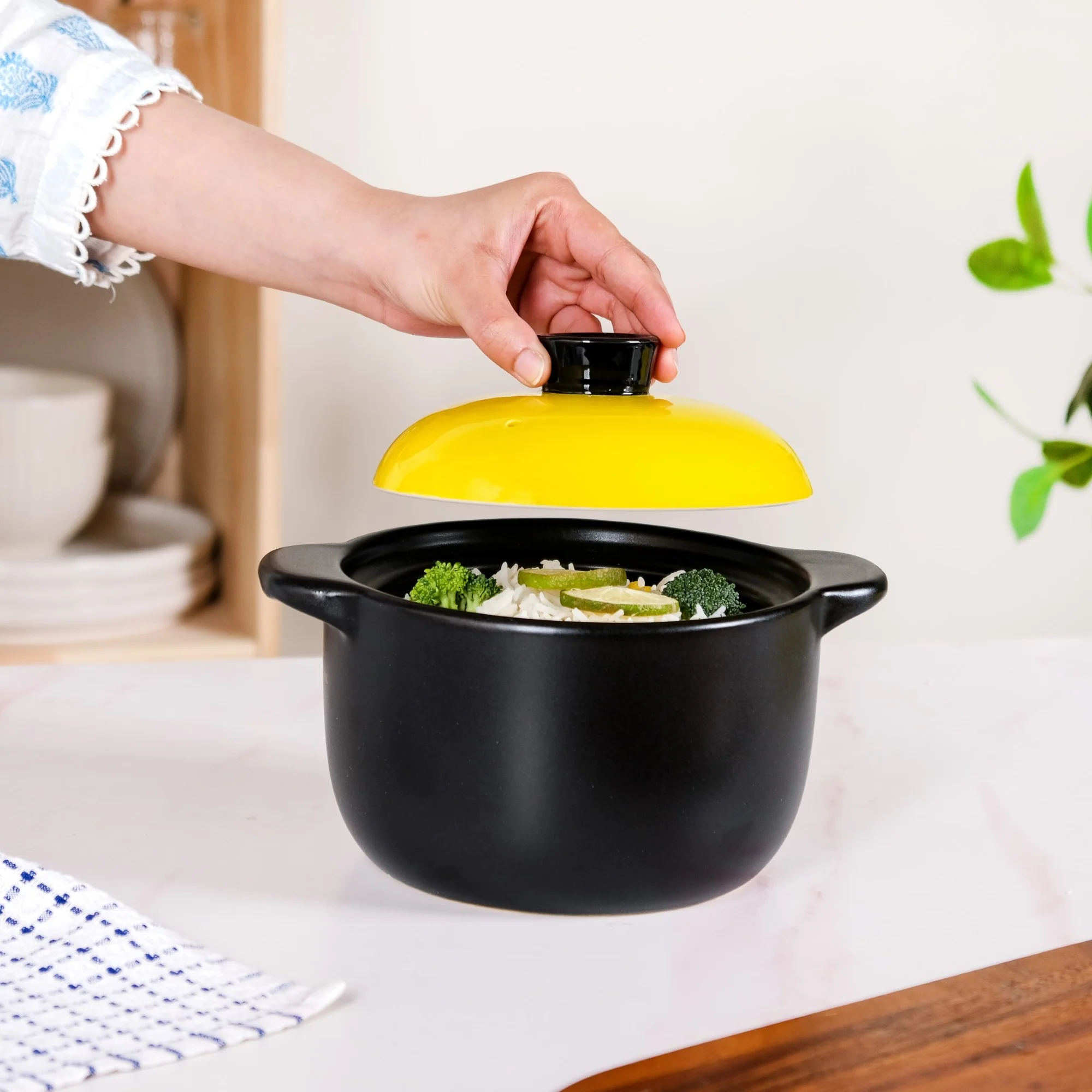 Limonelle Ceramic Flame Safe Tureen Cooking Pot 1700ml - Image 2