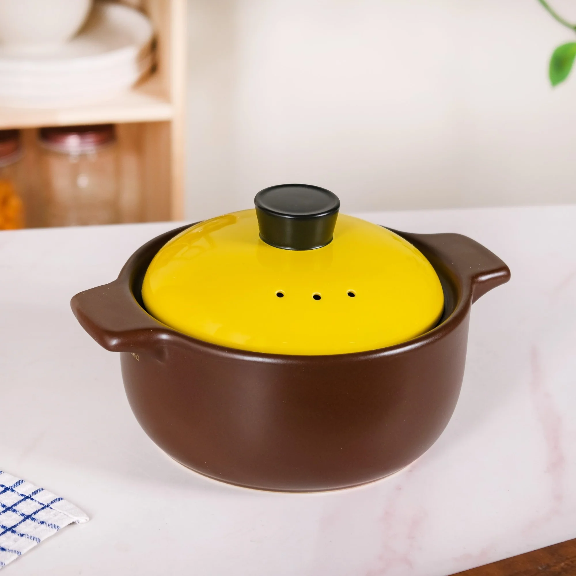 Limonelle Flame Safe Ceramic Cooking Pot 1600ml - Image 5