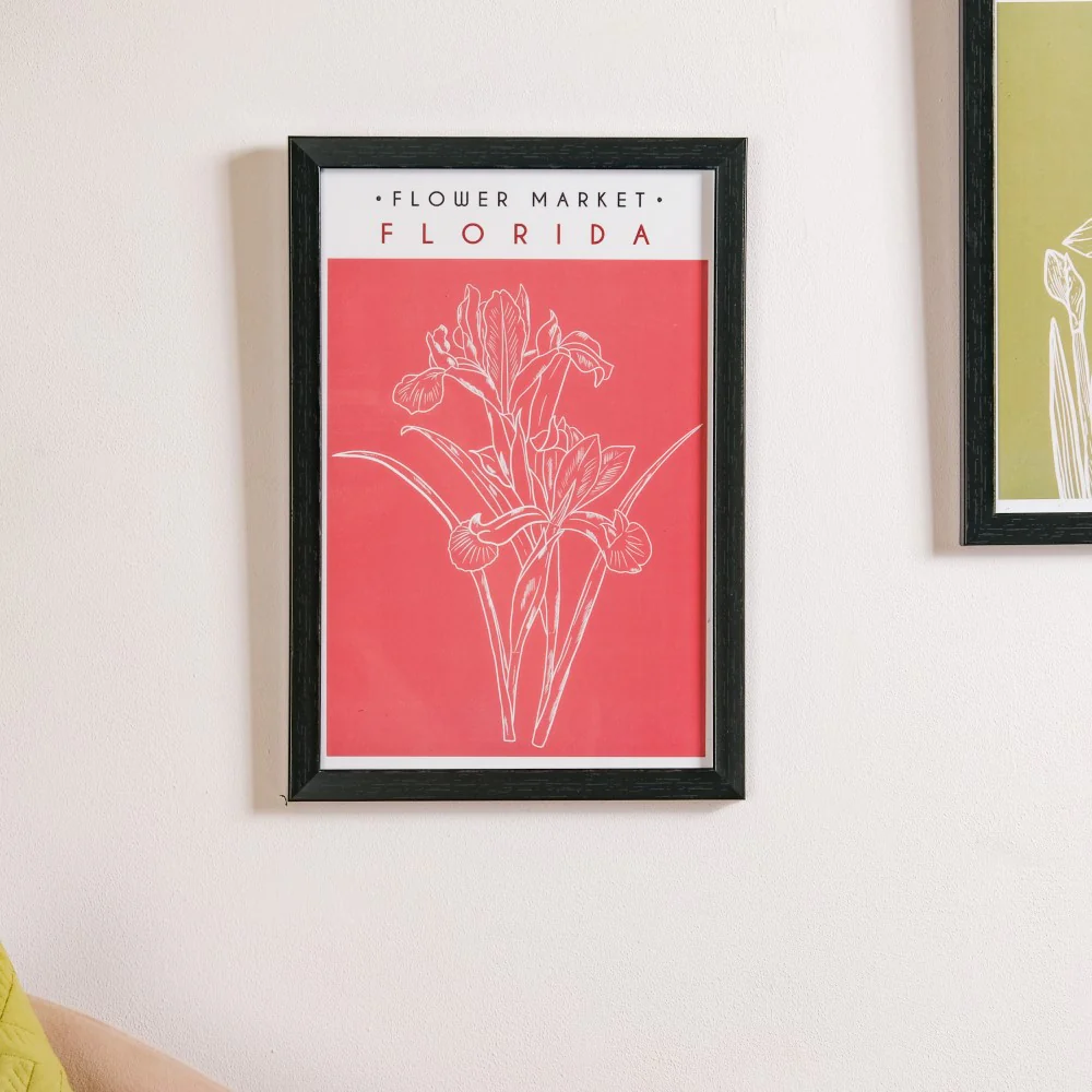 Line Art Flower Framed Poster Set Of 2 13x9 Inch - Image 7