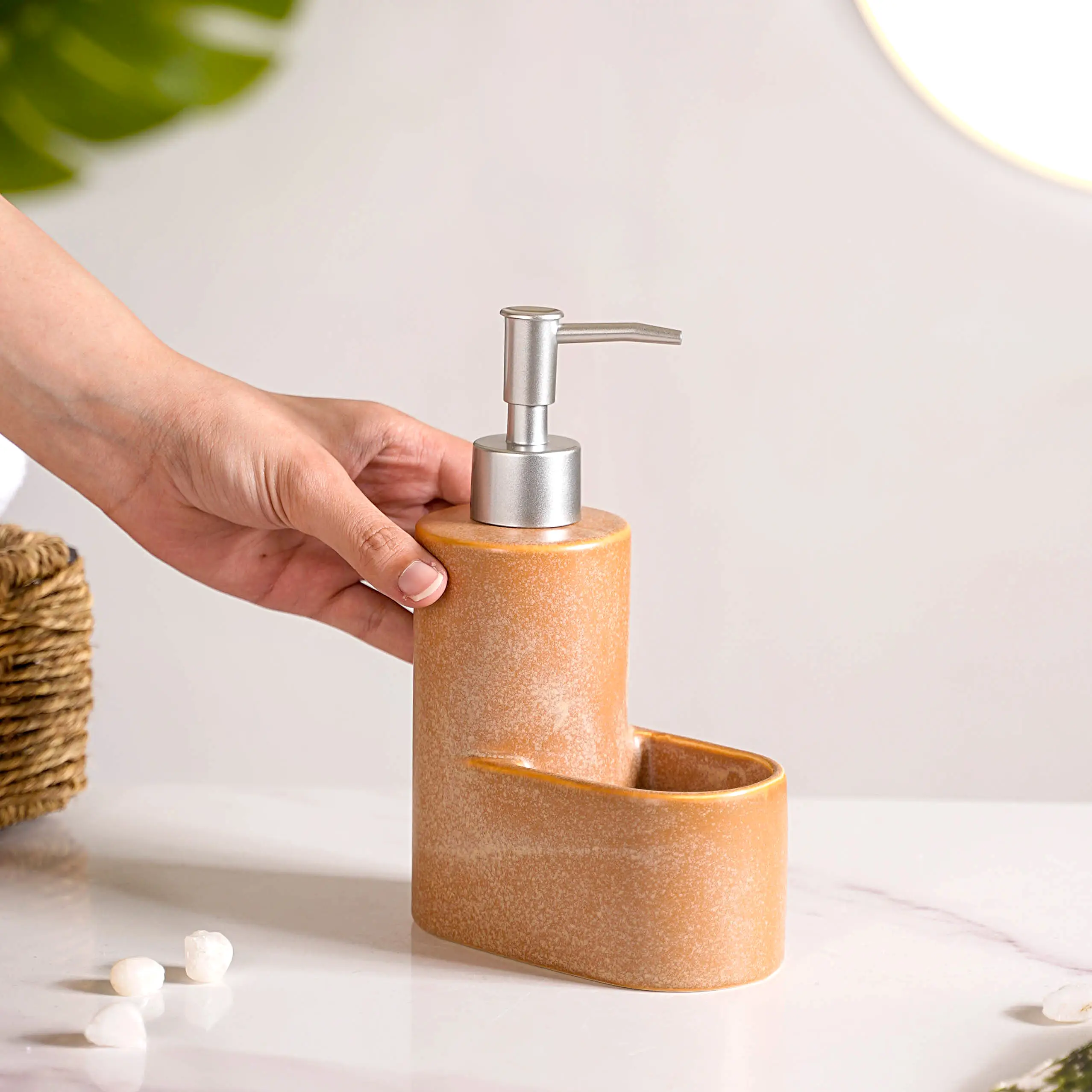 Liquid Soap Dispenser With Holder - Image 2