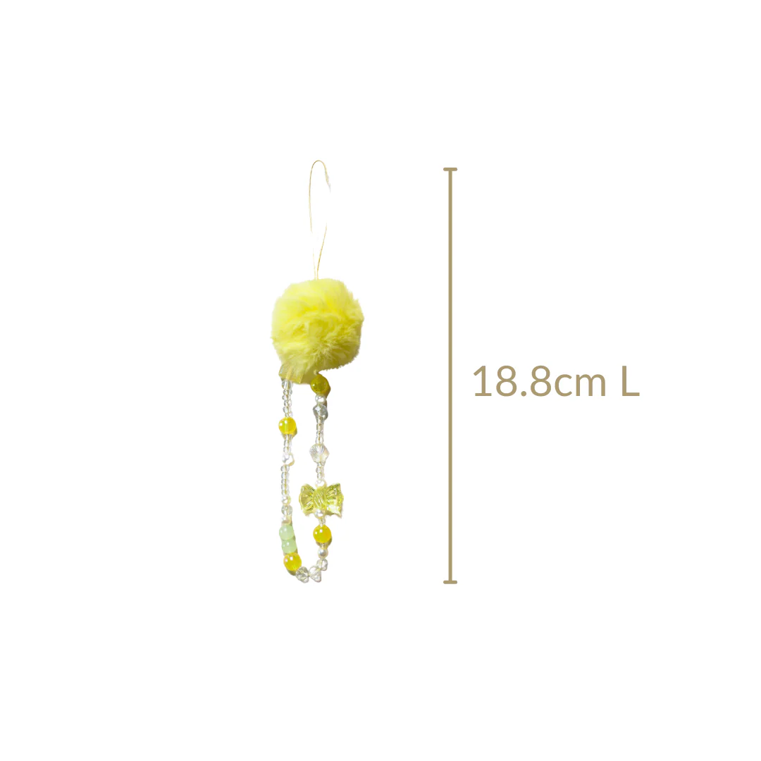 Little Miss Sunshine Phone Strap With Pom Pom - Image 4