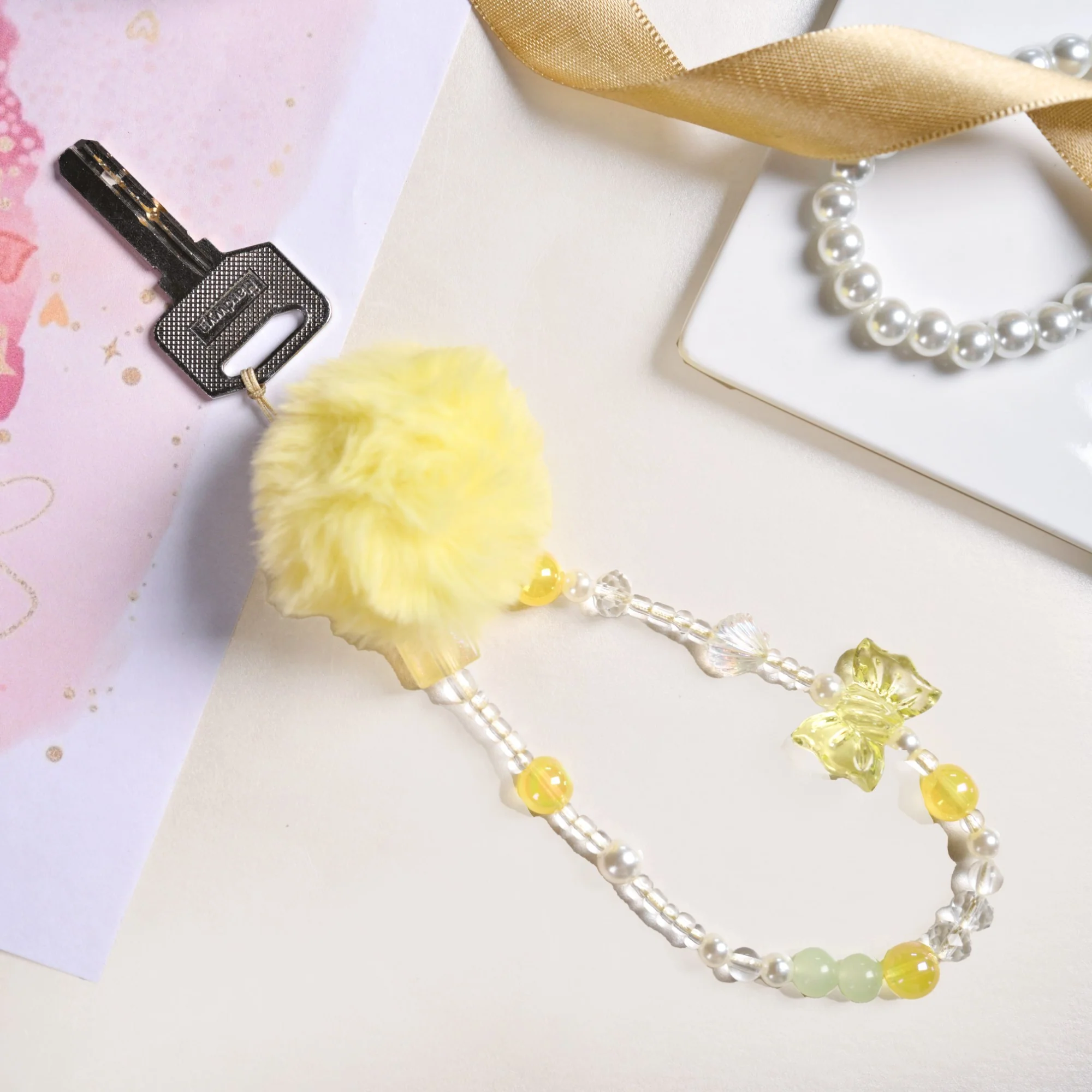 Little Miss Sunshine Phone Strap With Pom Pom - Image 7