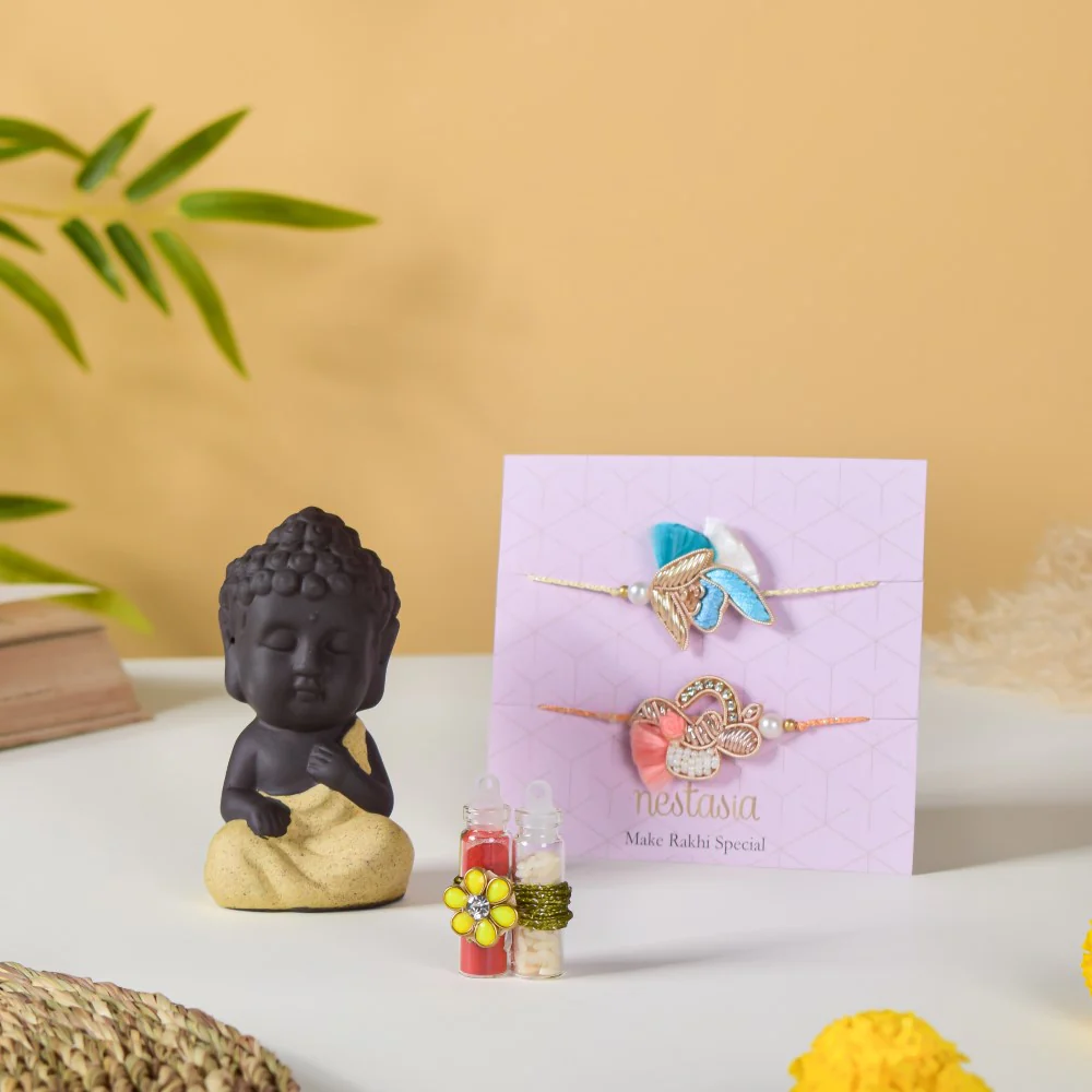 Live Like A Monk Rakhi Gift Set Of 3 - Image 2