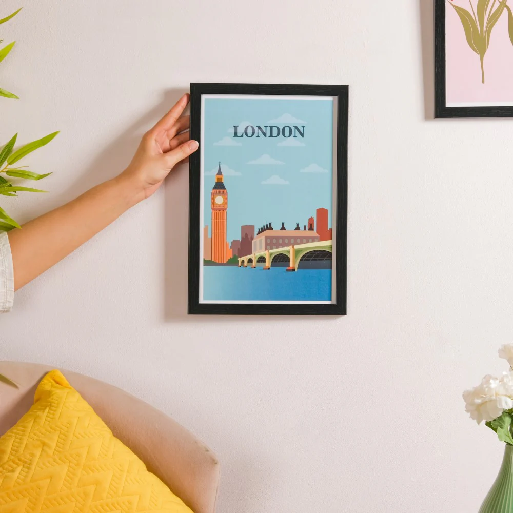 London City Wall Art With Frame 13x9 Inch - Image 3