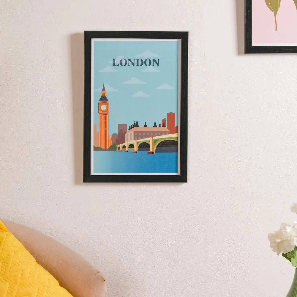 London City Wall Art With Frame 13x9 Inch - Image 5