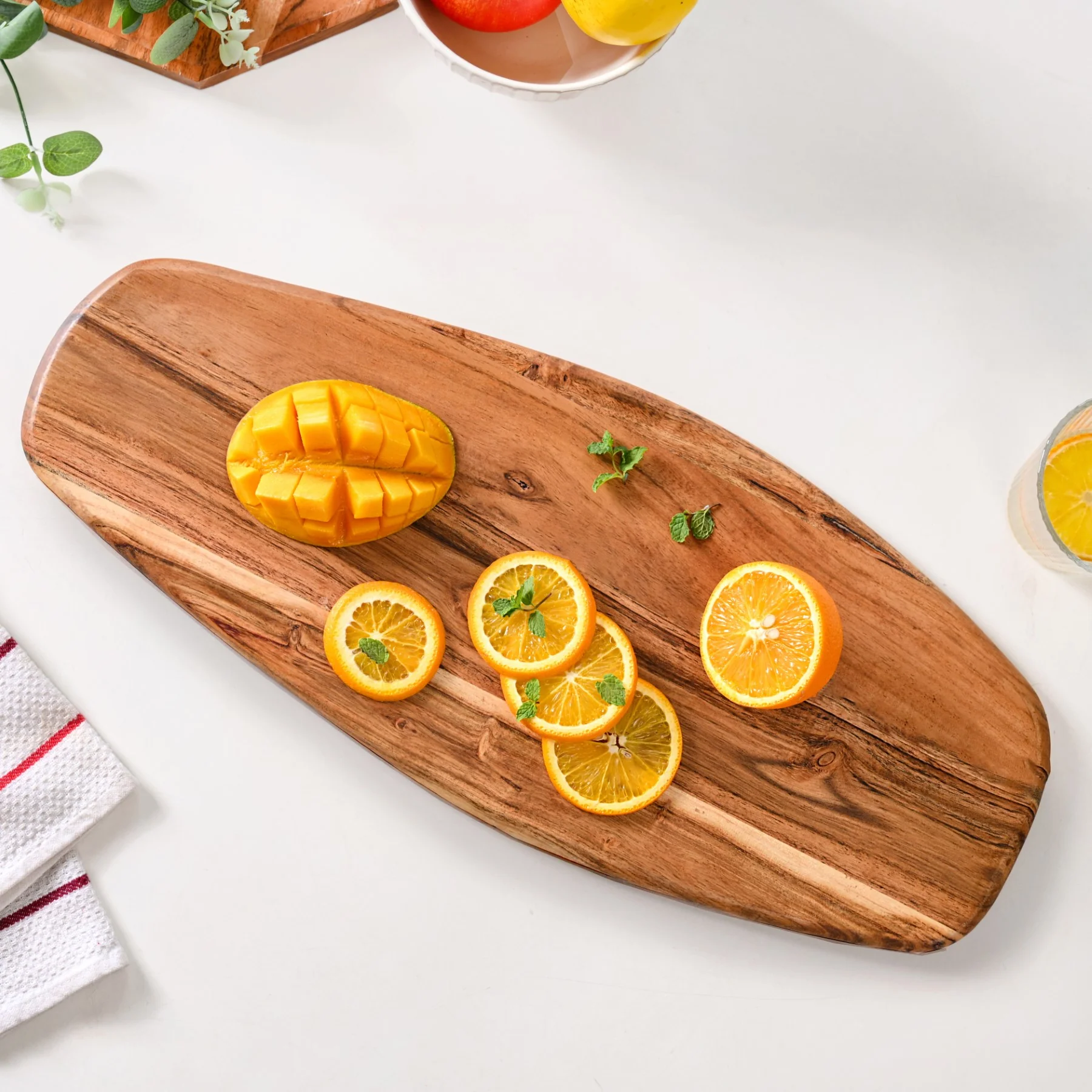 Long Organic Wooden Platter - Image 5