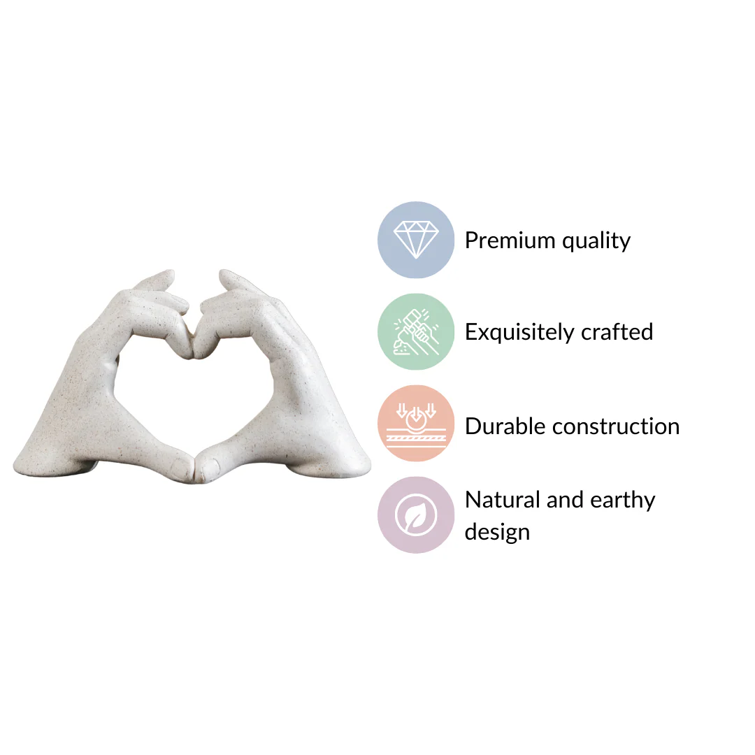 Love Heart Hands Sculpture - Image 4