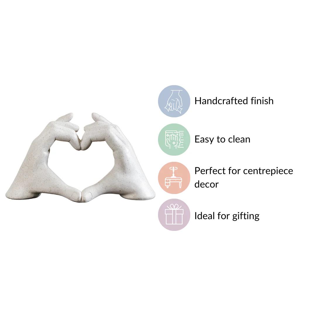 Love Heart Hands Sculpture - Image 5