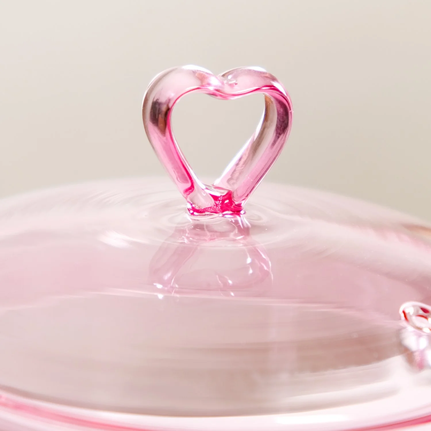 Love Pink Borosilicate Glass Cooking Pot 1250ml - Image 9