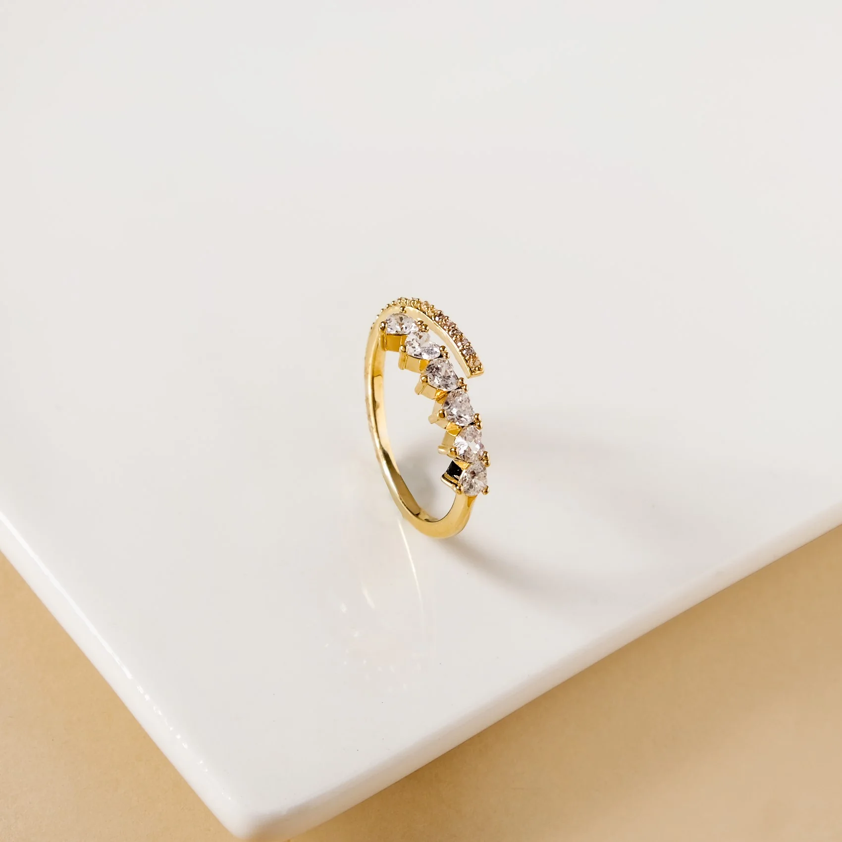 Lovestruck Bypass Gold Ring - Image 5