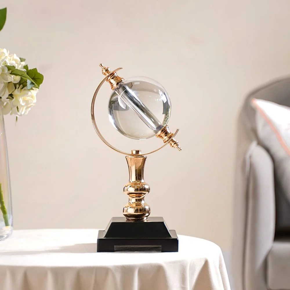 Luminous Crystal Ball Showpiece With Stand - Image 5