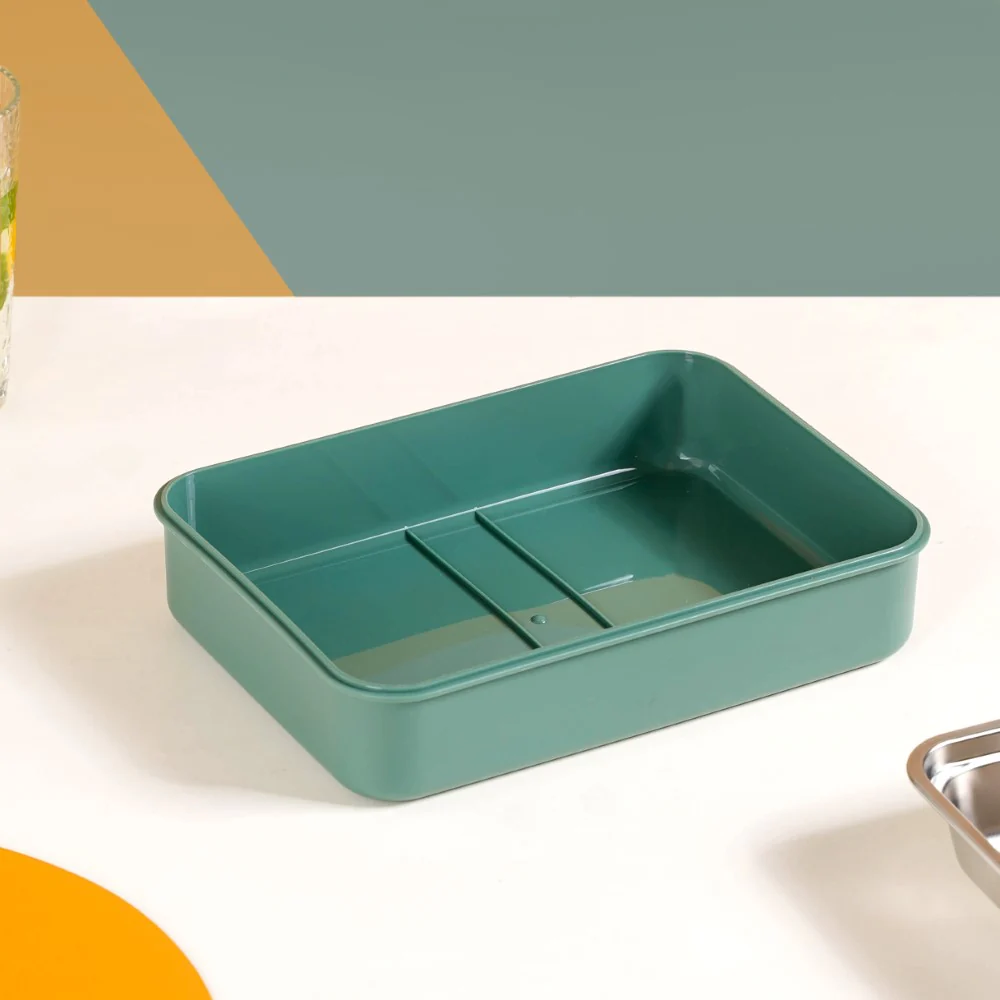 Lunch Box For Office Insulated 4 Compartment Green 1000ml - Image 16