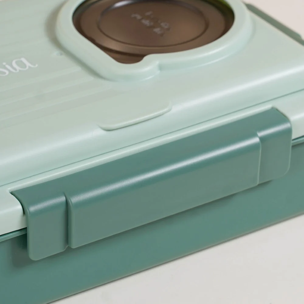 Lunch Box For Office Insulated 4 Compartment Green 1000ml - Image 24