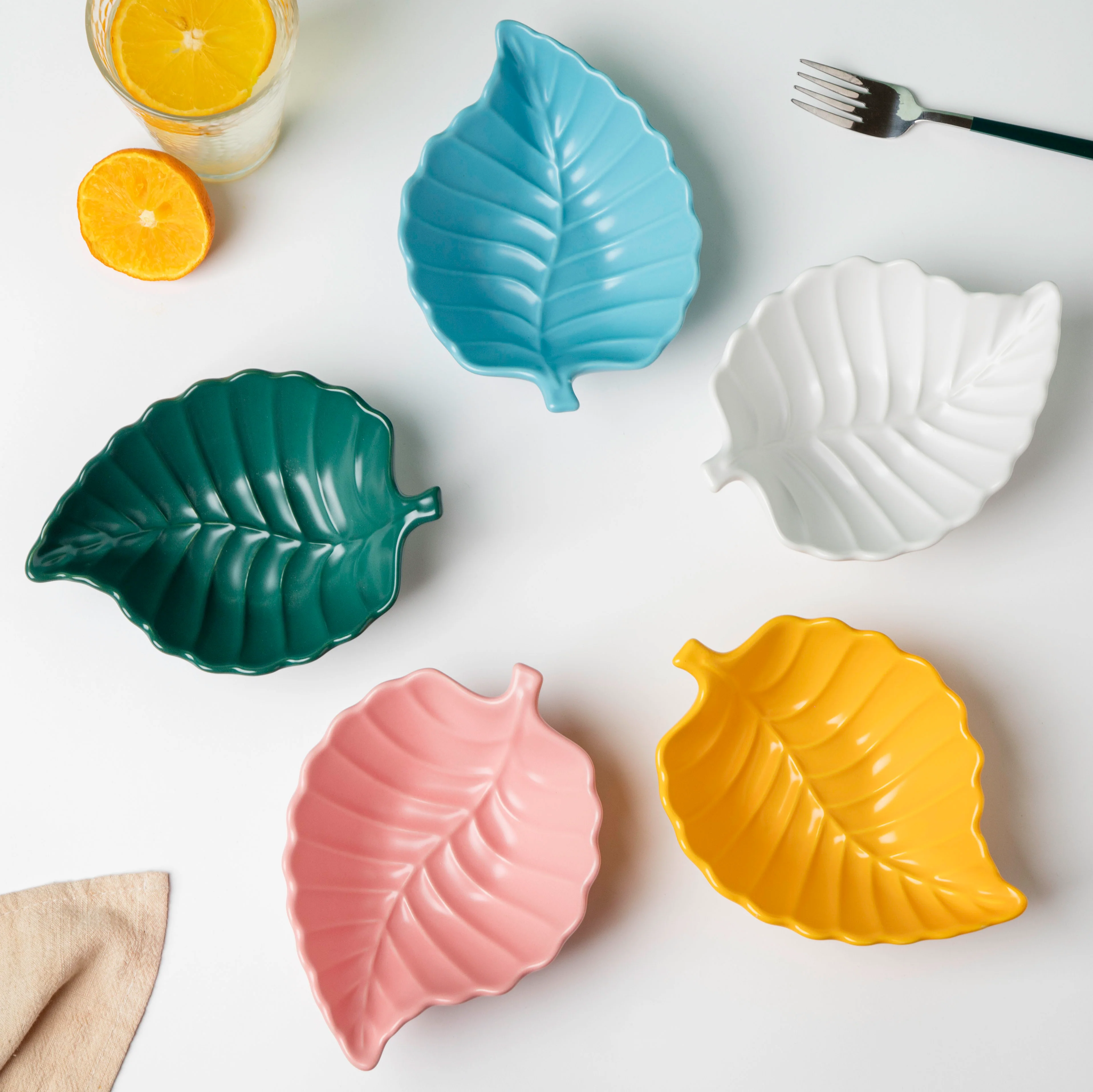 Lush Green Leaf Snack Bowl 6 Inch 200 ml - Image 5