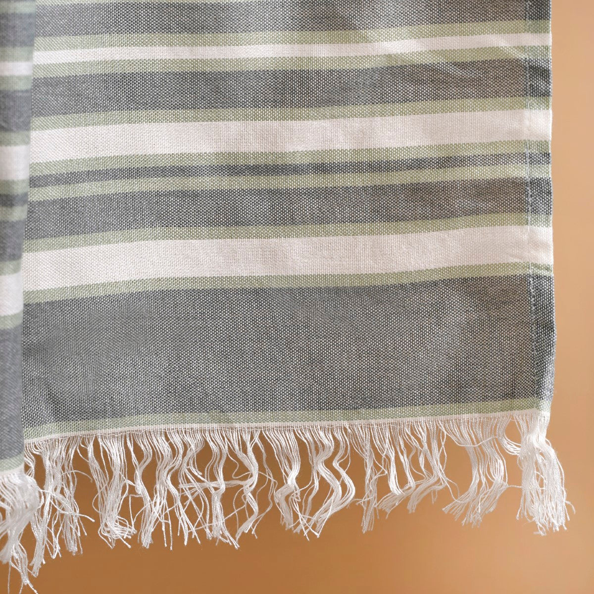 Greyish Green Turkish Bamboo Cotton Bath Towels Set Of 2 - Image 4
