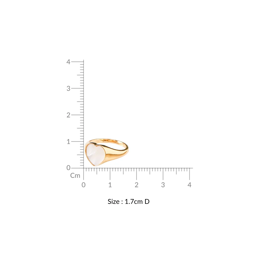 Lustrous Love Gold Ring - Image 3