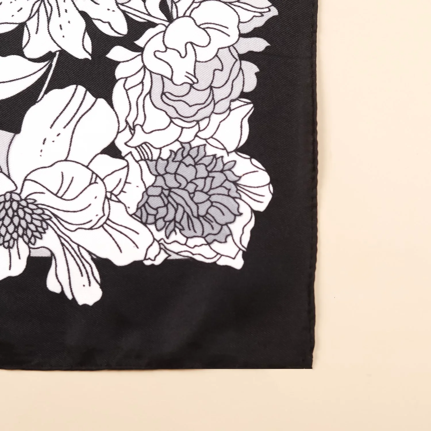 Luxe Floral Square Scarf - Image 5